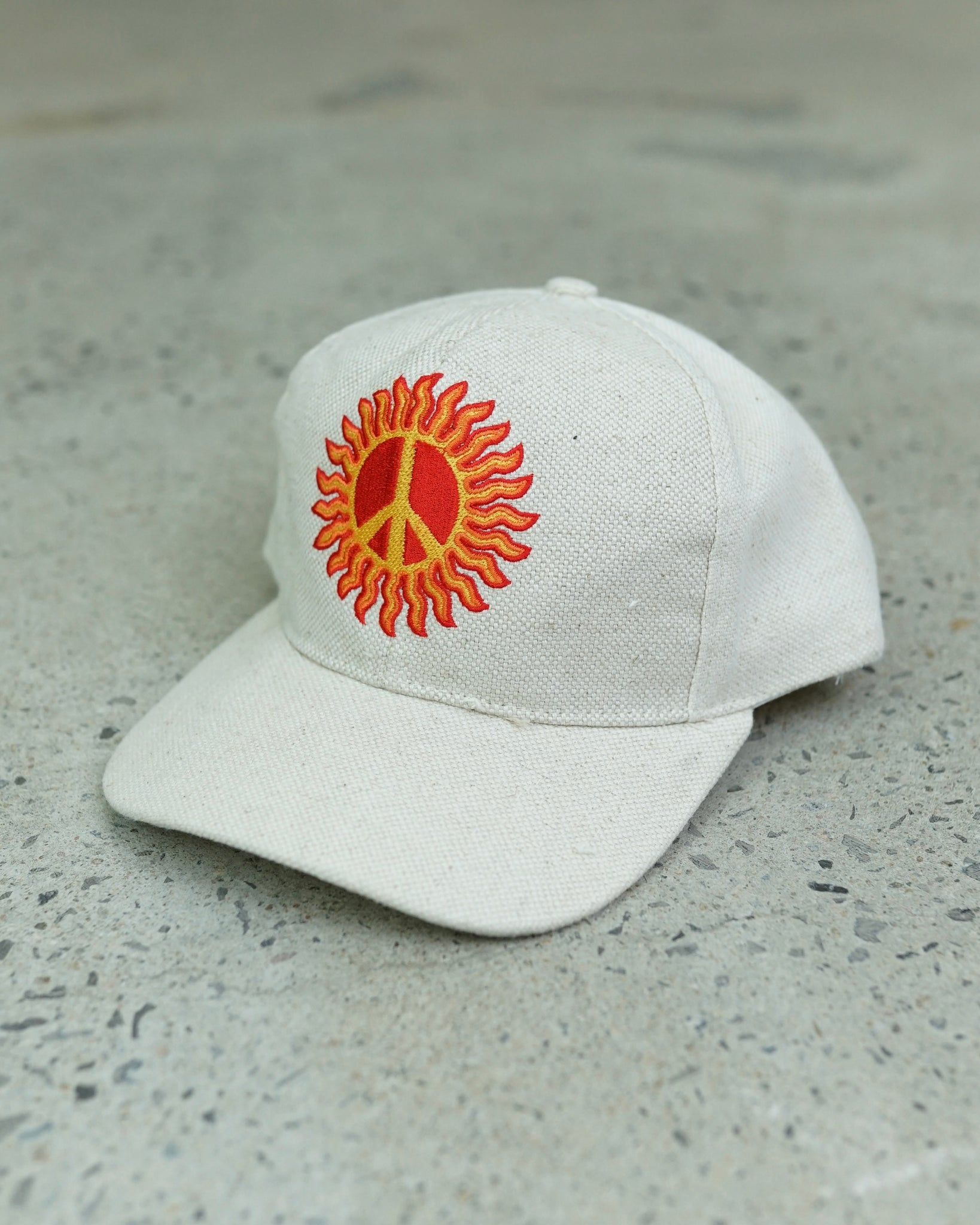 sun peace snapback hat