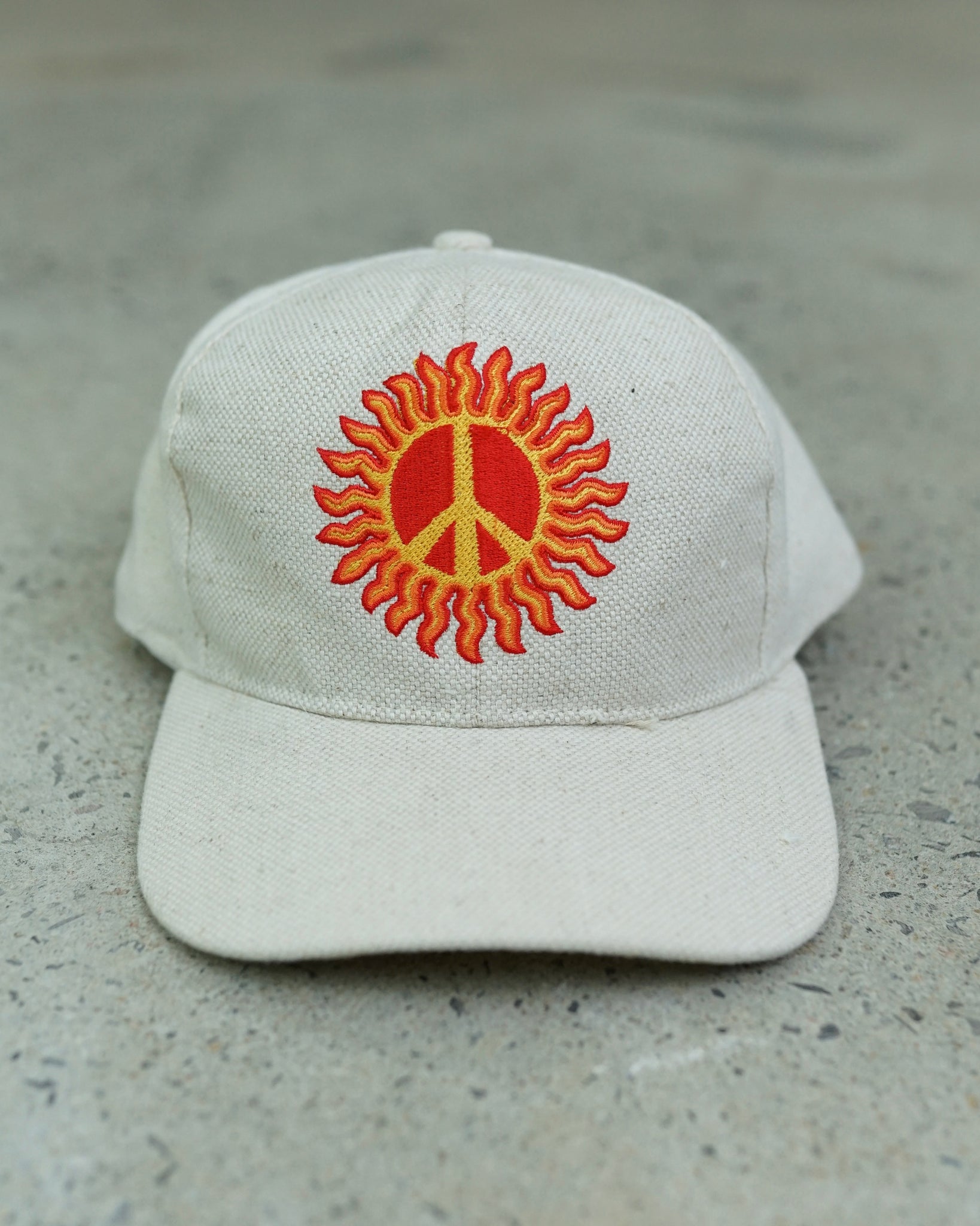 sun peace snapback hat