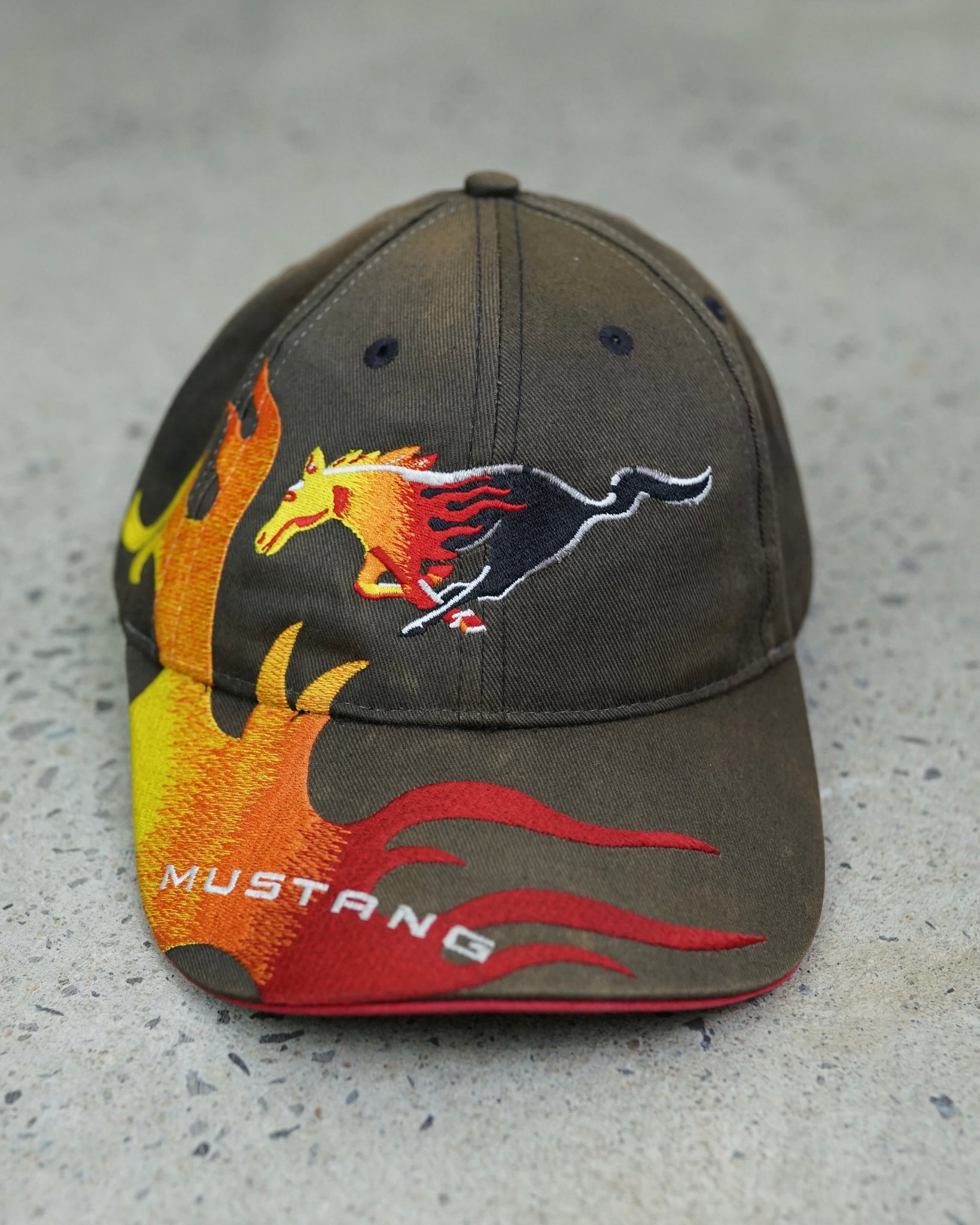 mustang velcro hat