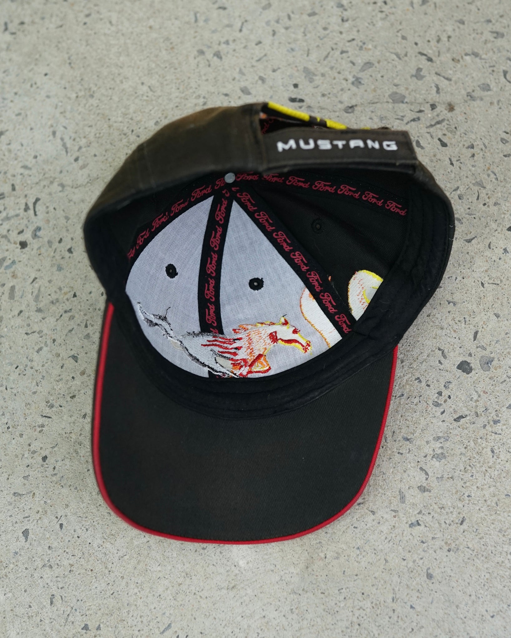 mustang velcro hat