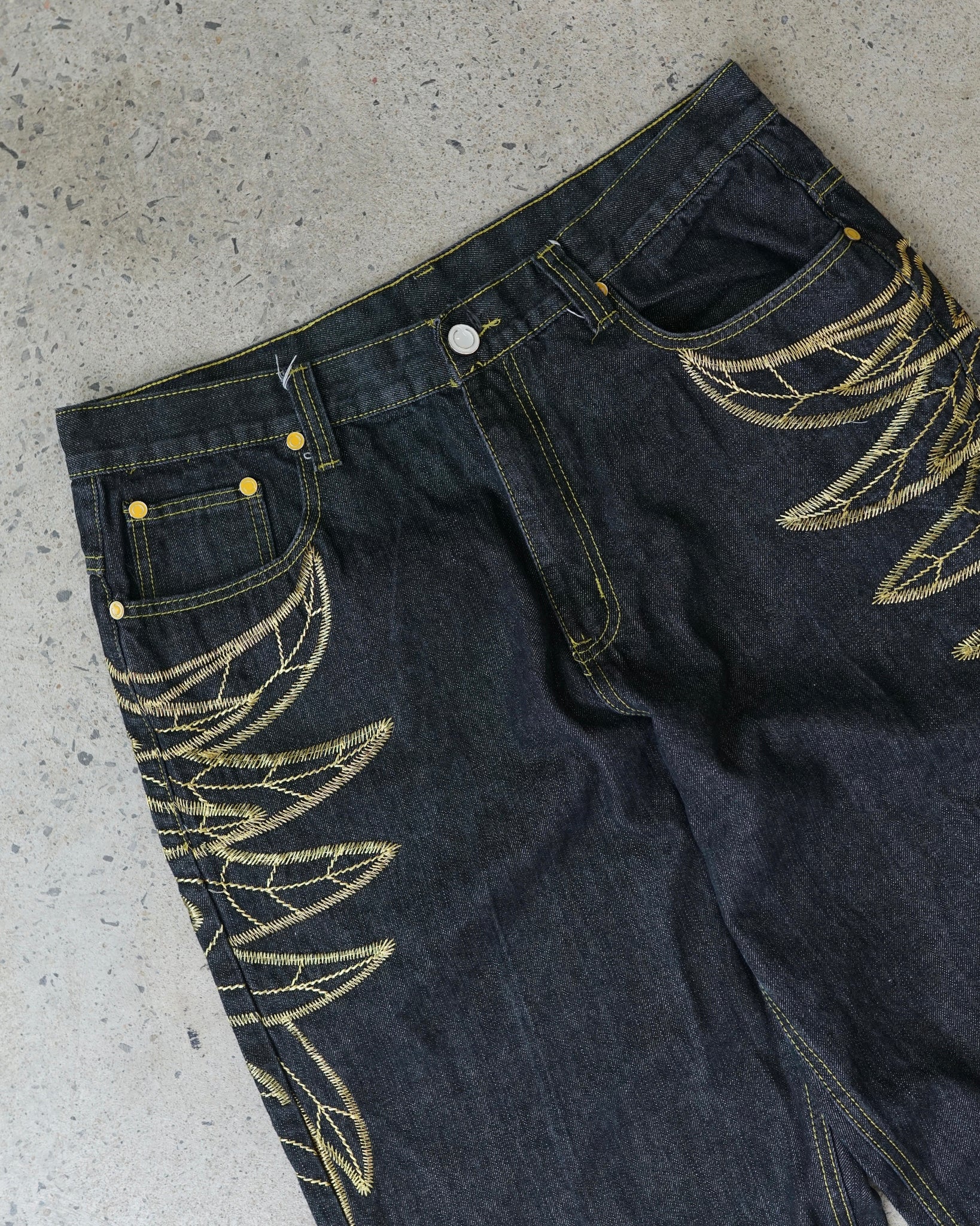 coogi embroidered wings bagy y2k jeans