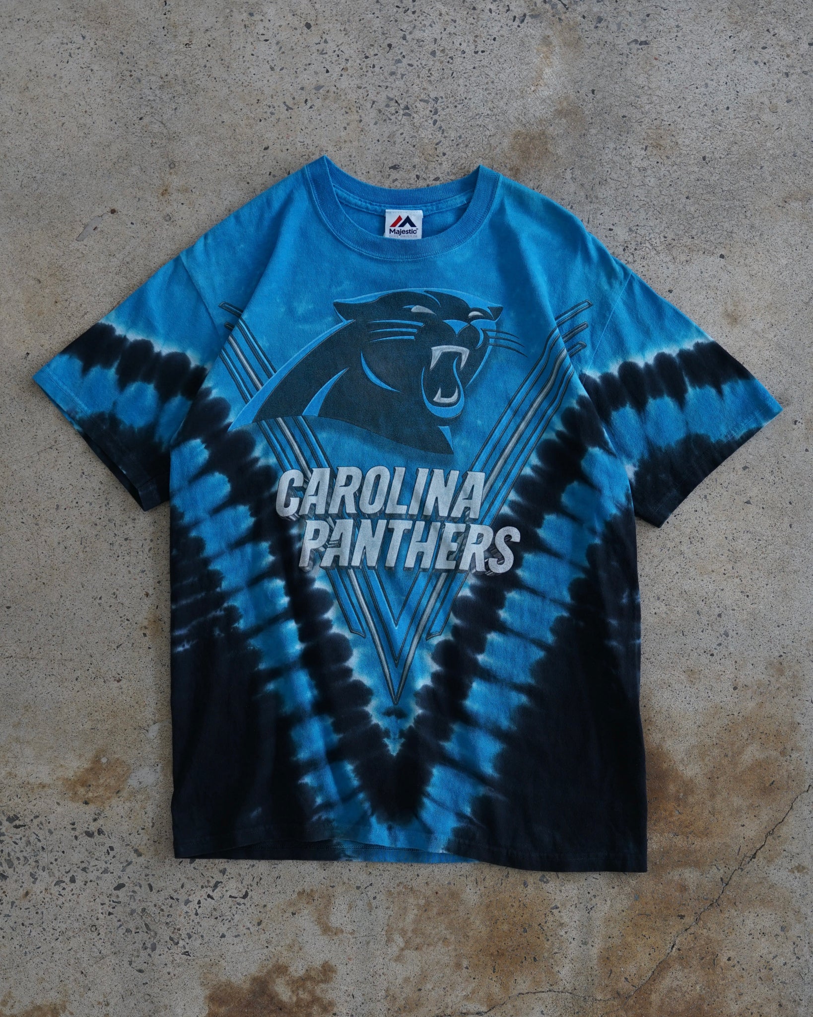 carolina panthers football nfl tie dye t-shirt