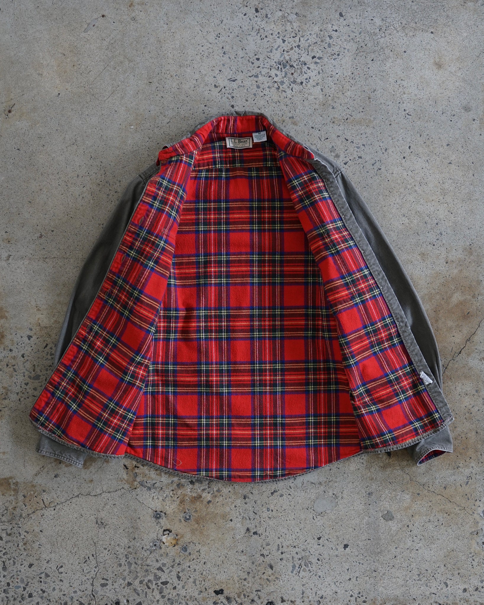 l.l. bean lined button-up shirt