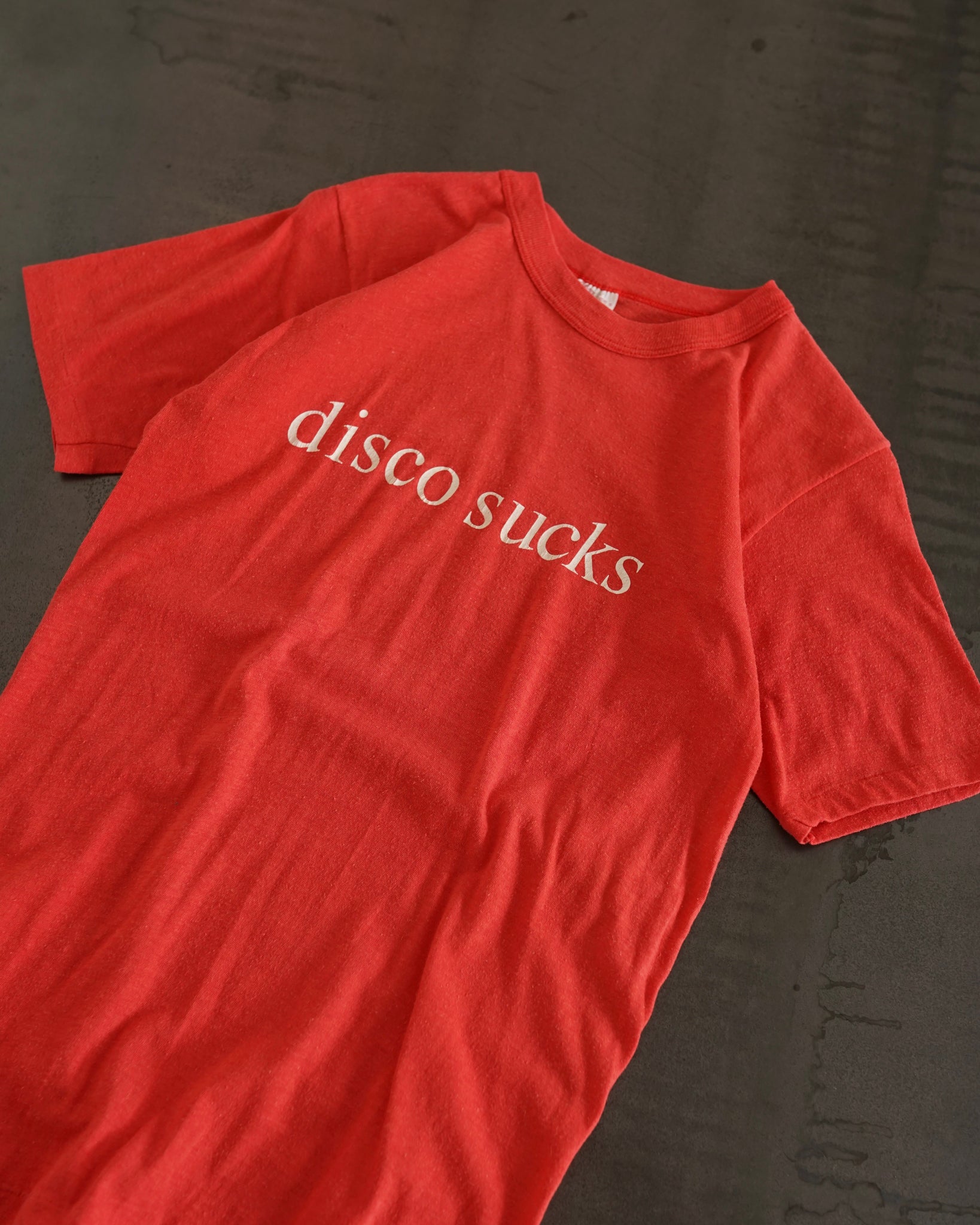 "disco sucks" t-shirt