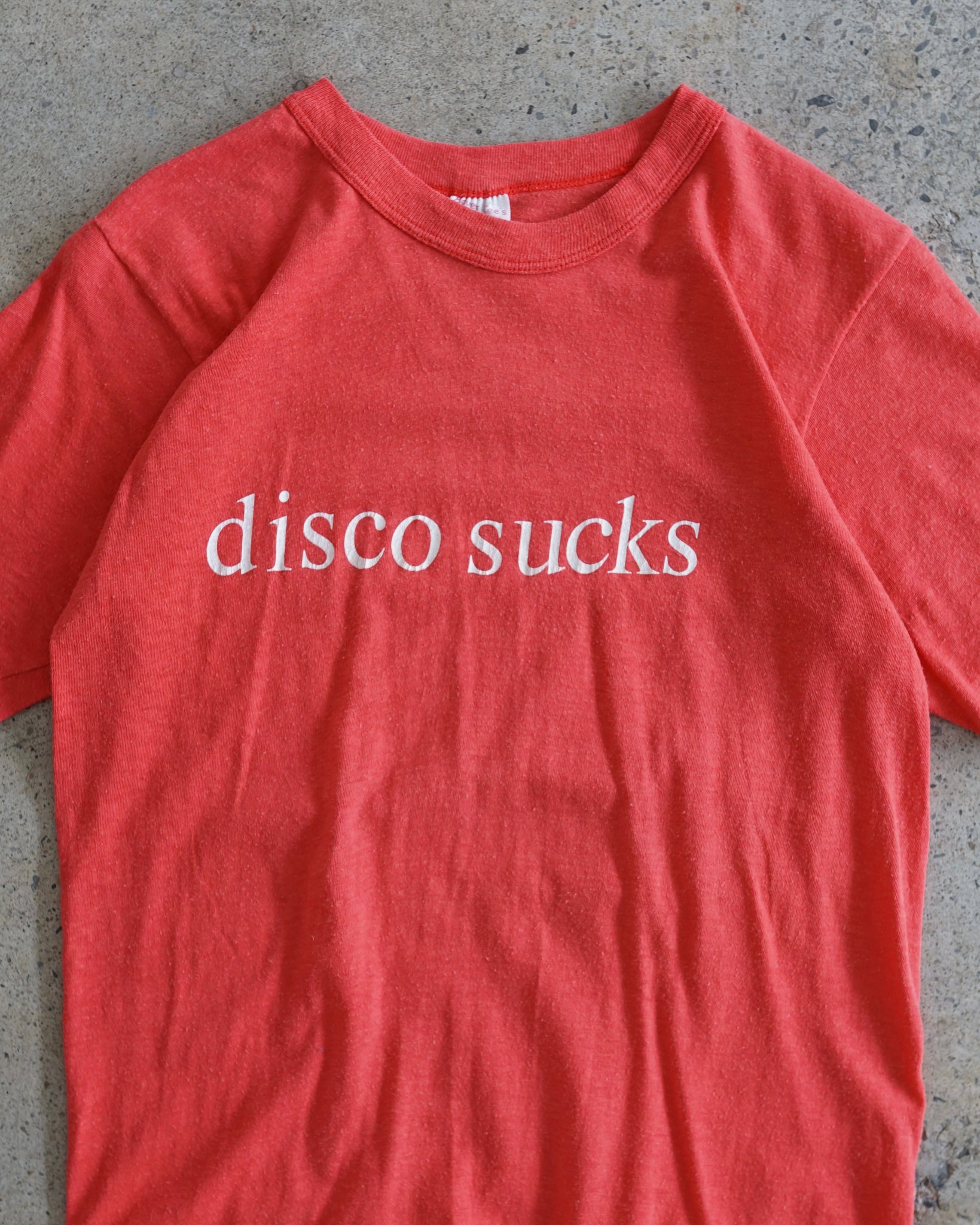 "disco sucks" t-shirt