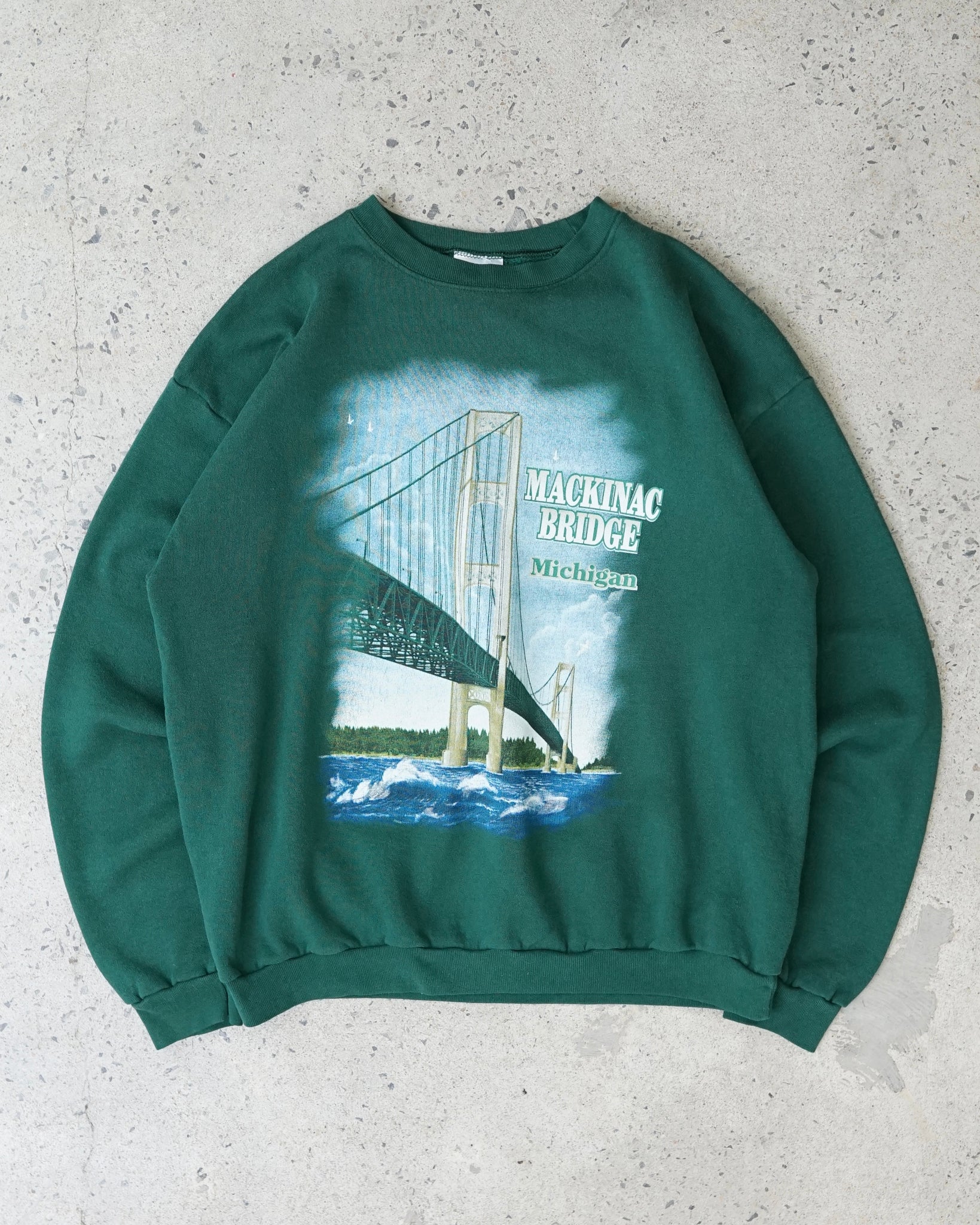 mackinac bridge michigan crewneck