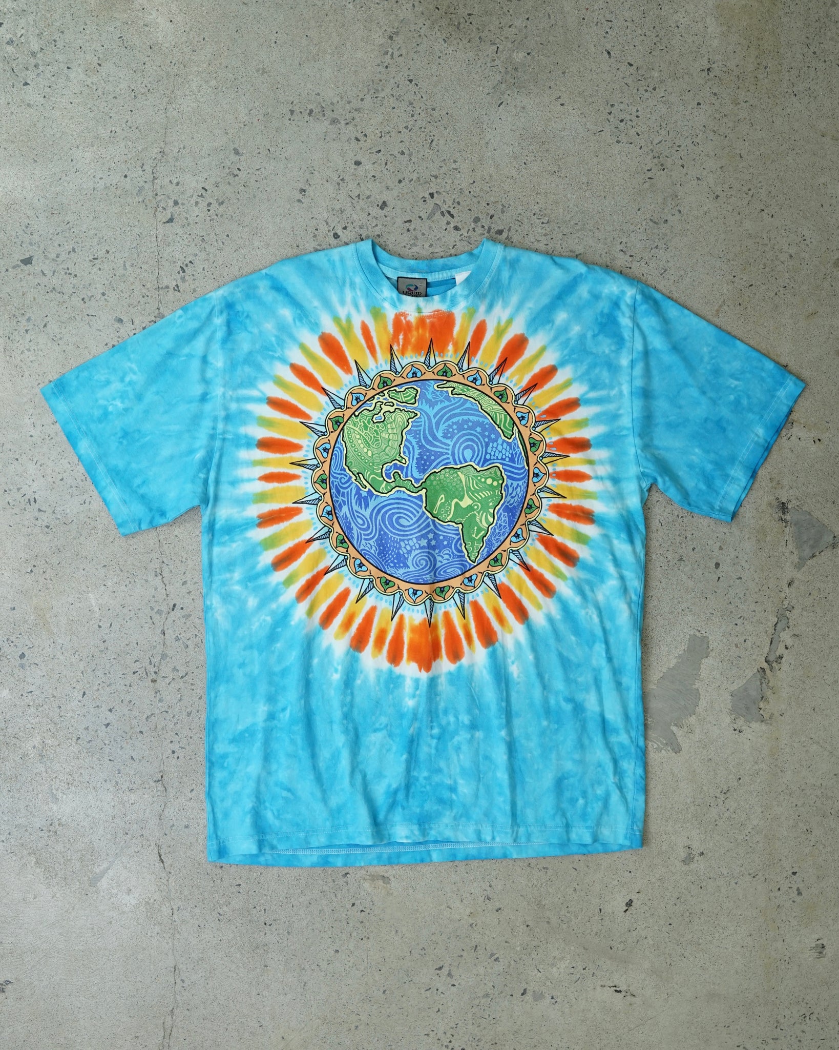 liquid blue tie dye t-shirt