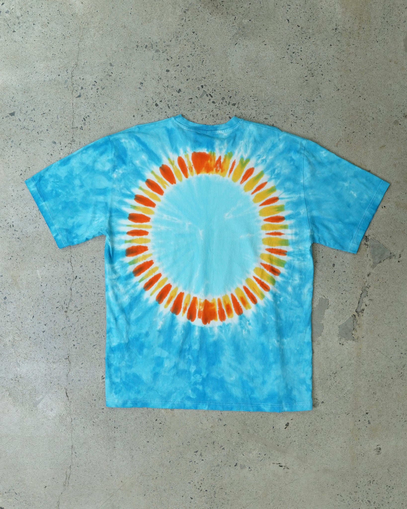 liquid blue tie dye t-shirt