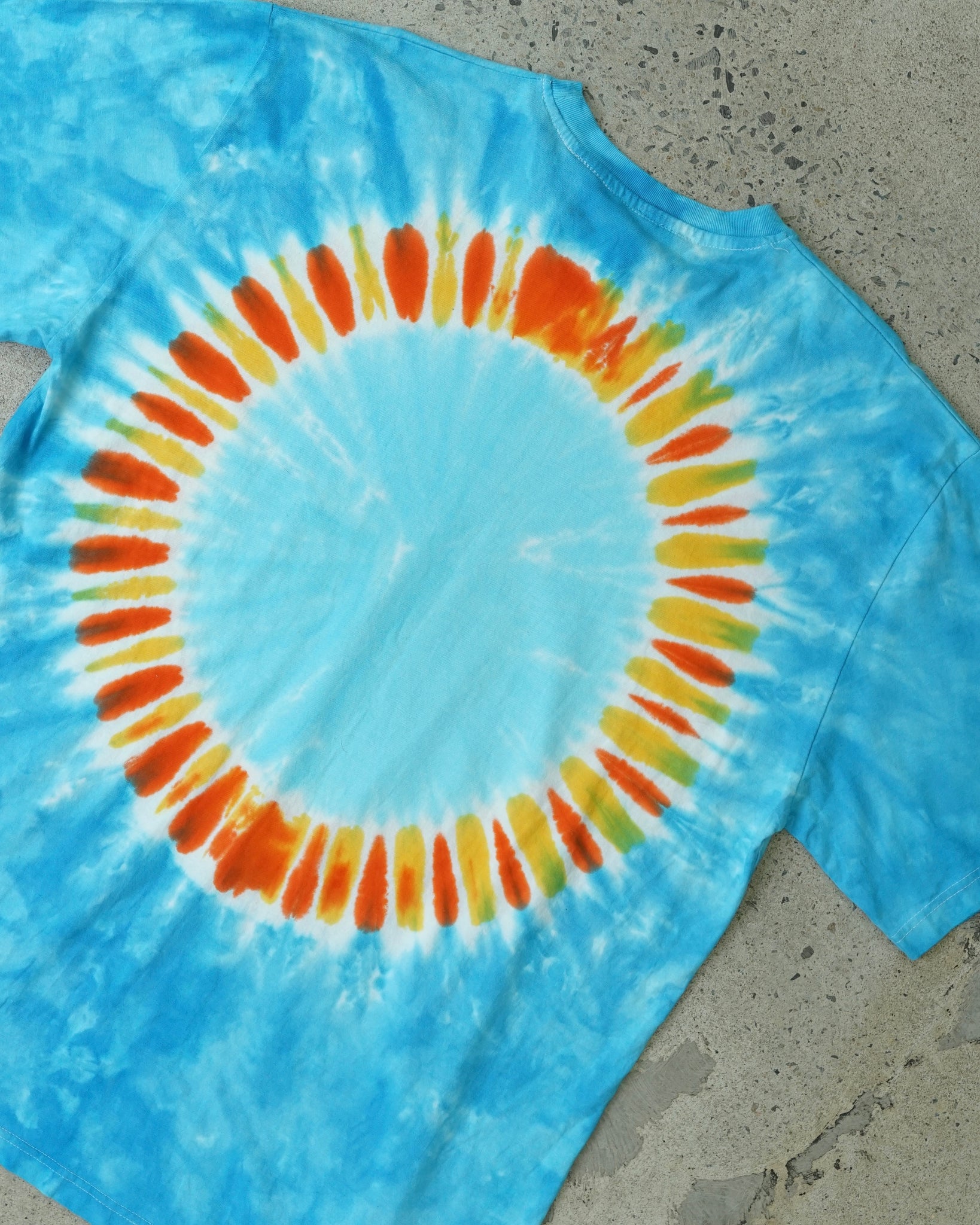 liquid blue tie dye t-shirt