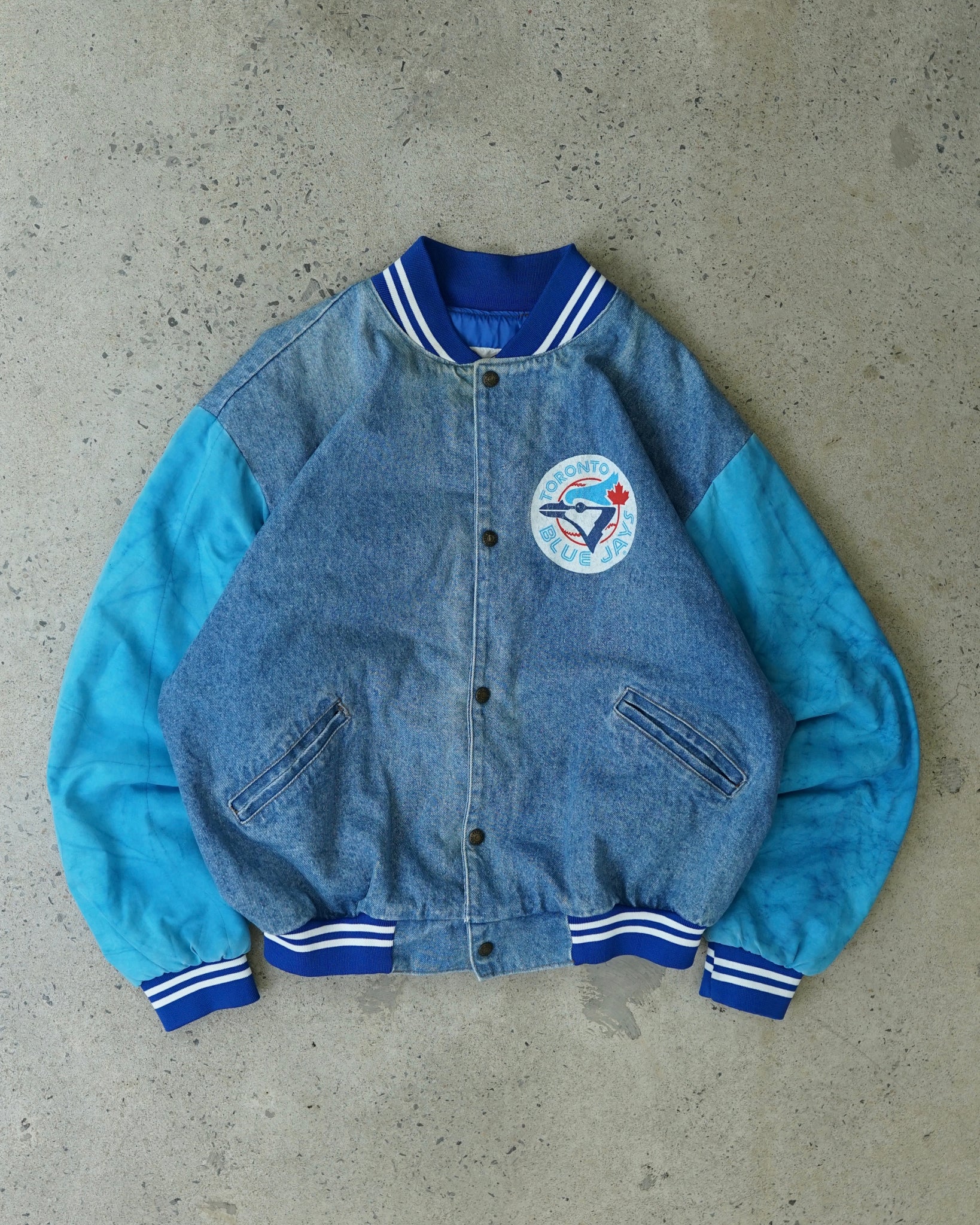 toronto blue jays denim jacket