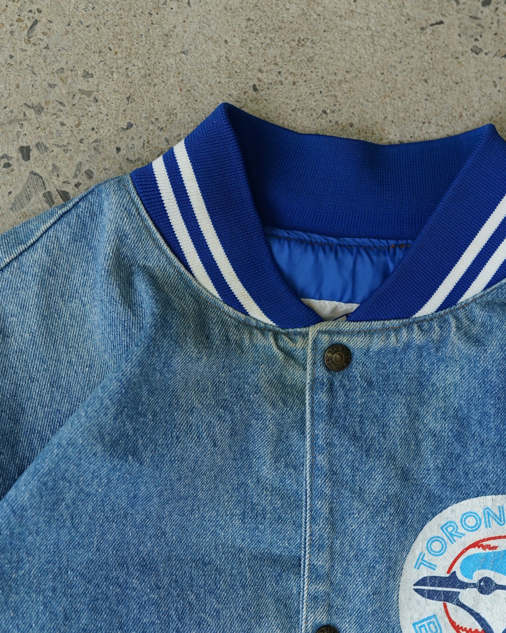 toronto blue jays denim jacket