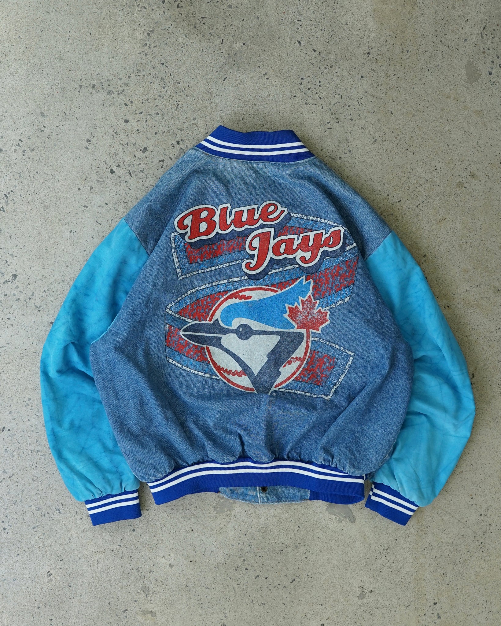 toronto blue jays denim jacket