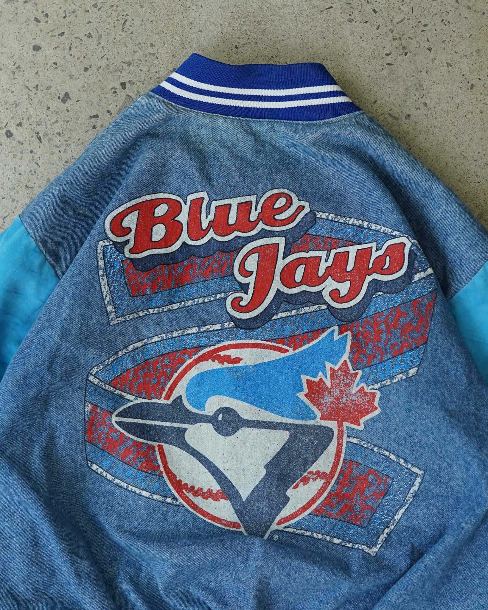 toronto blue jays denim jacket