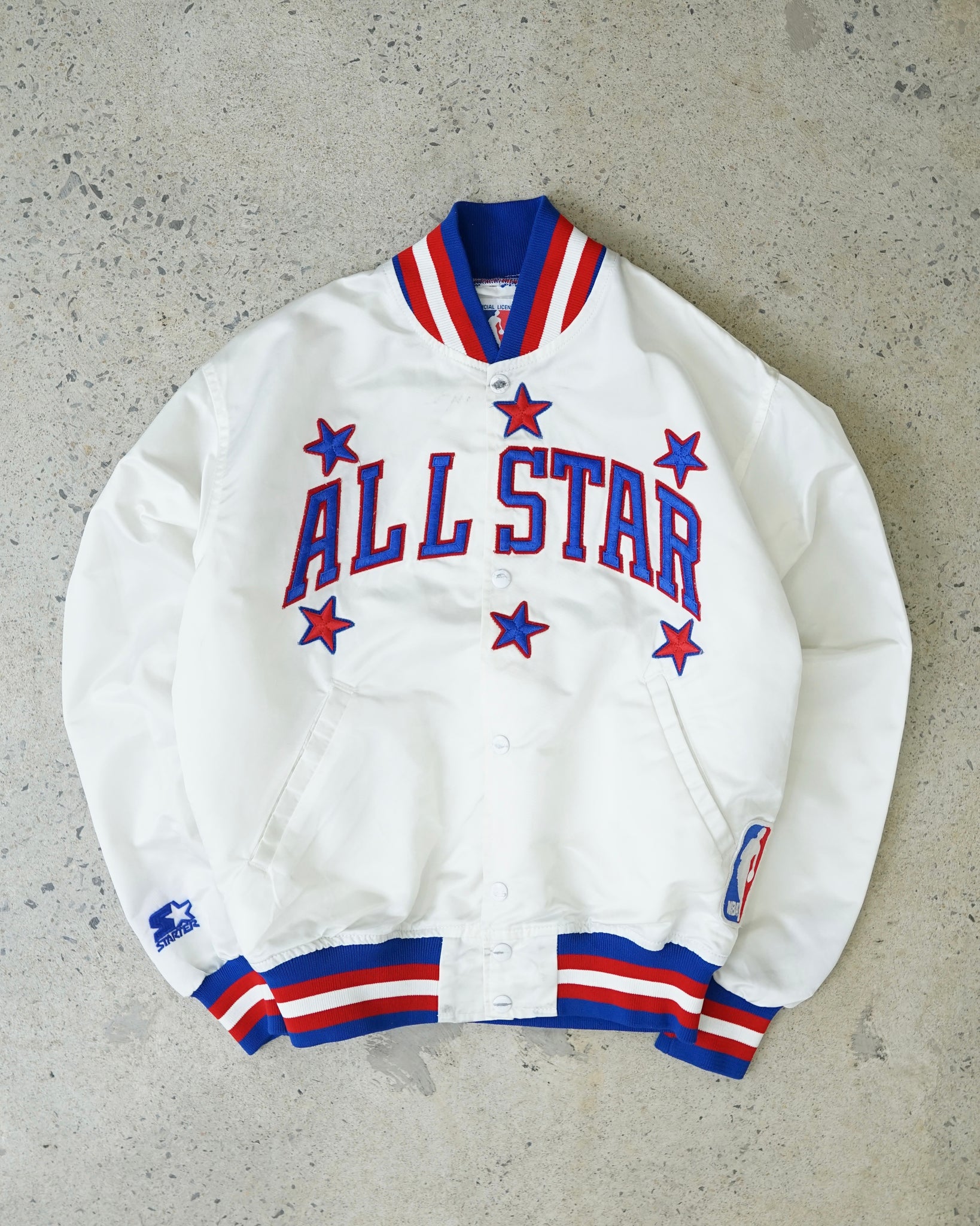 starter nba all star satin jacket - small