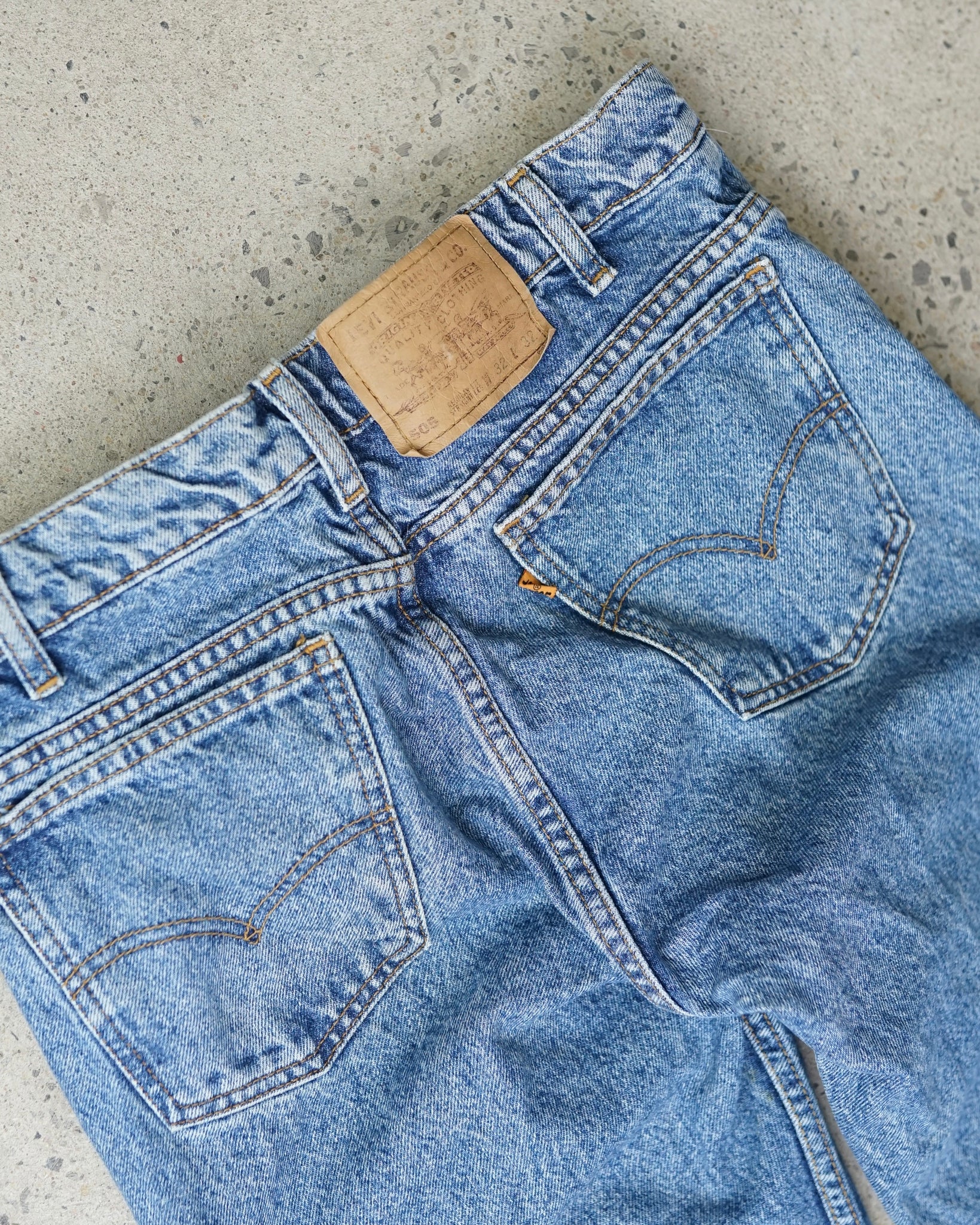 levi's 505 orange tab jeans