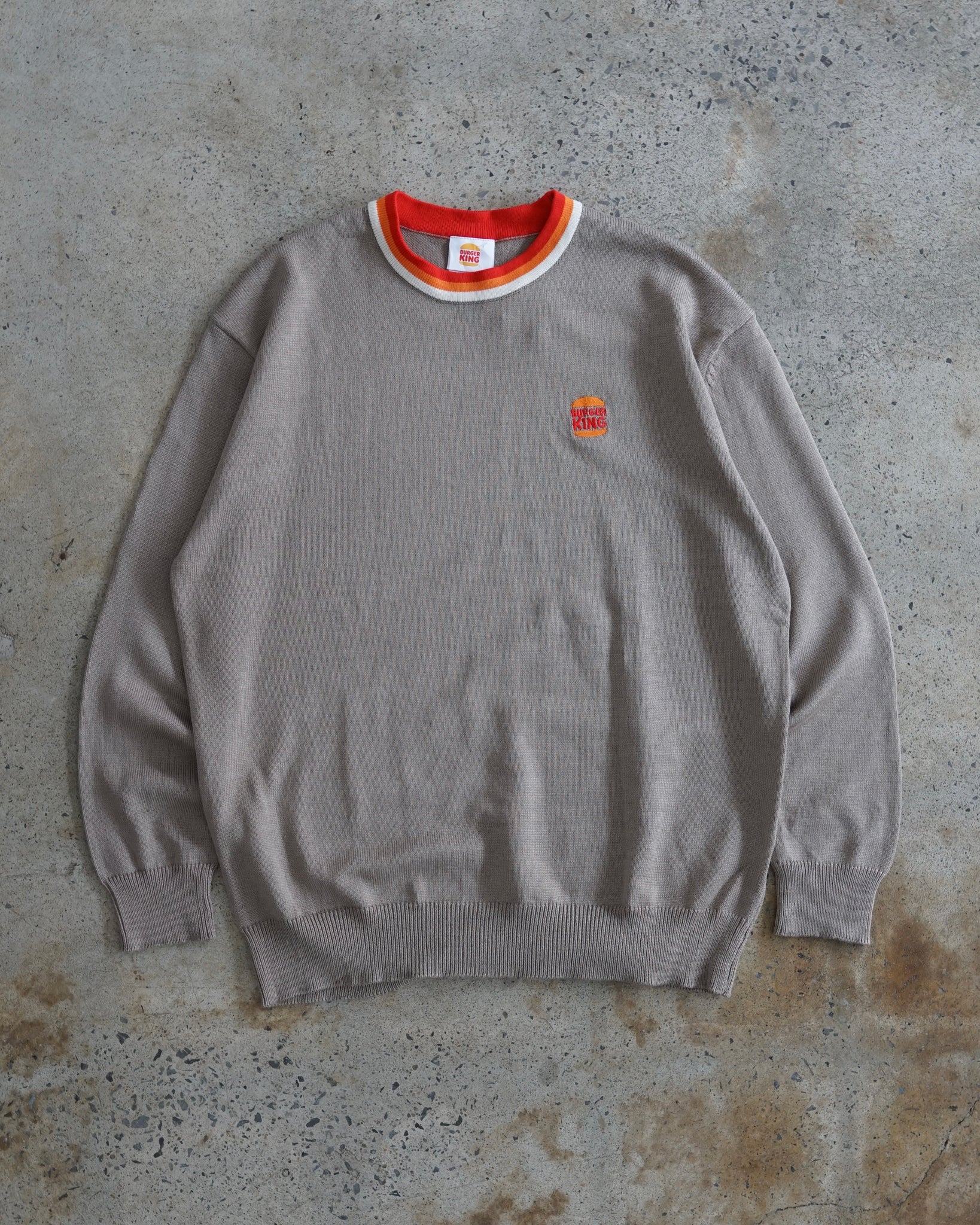burger king knit sweater