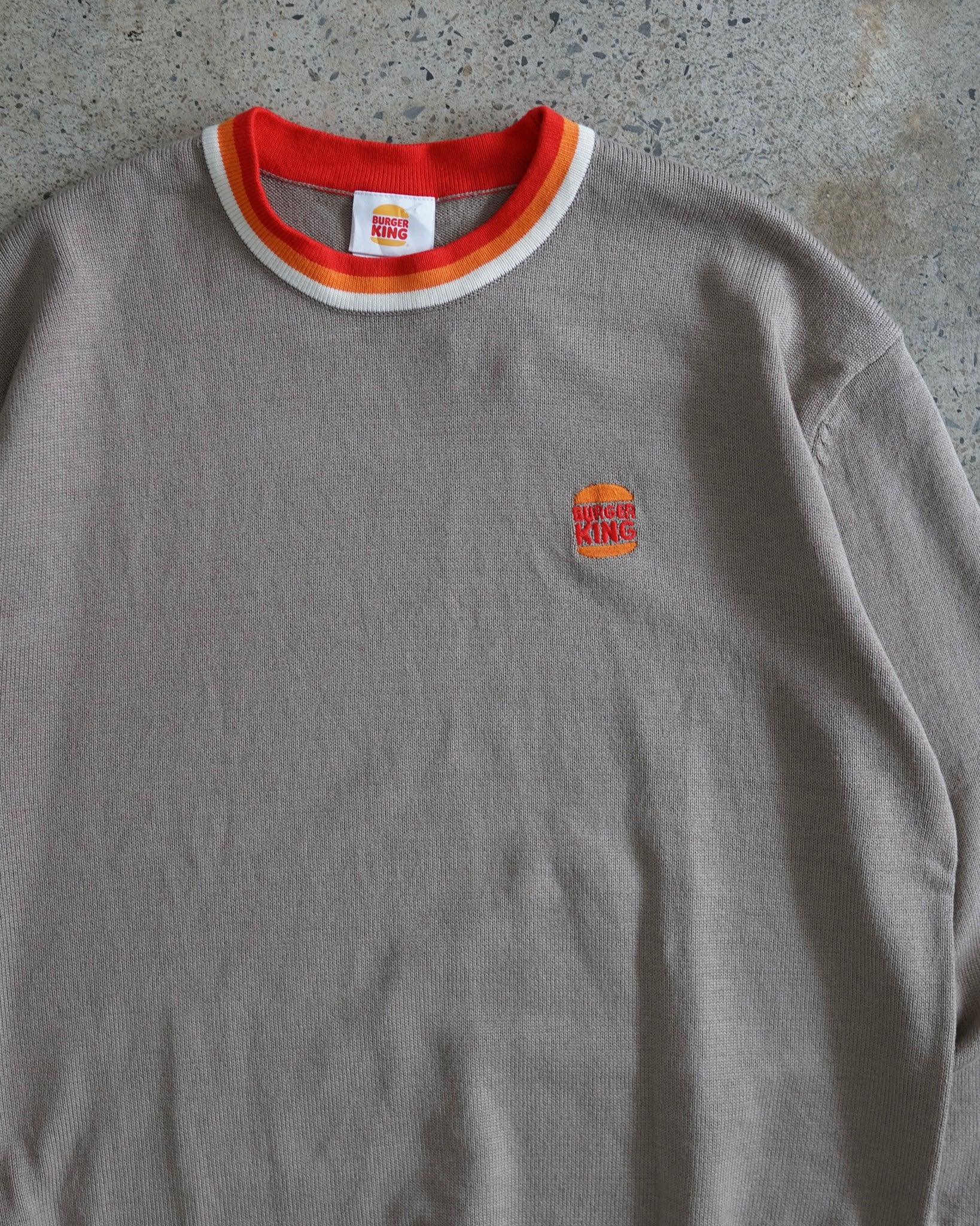 burger king knit sweater