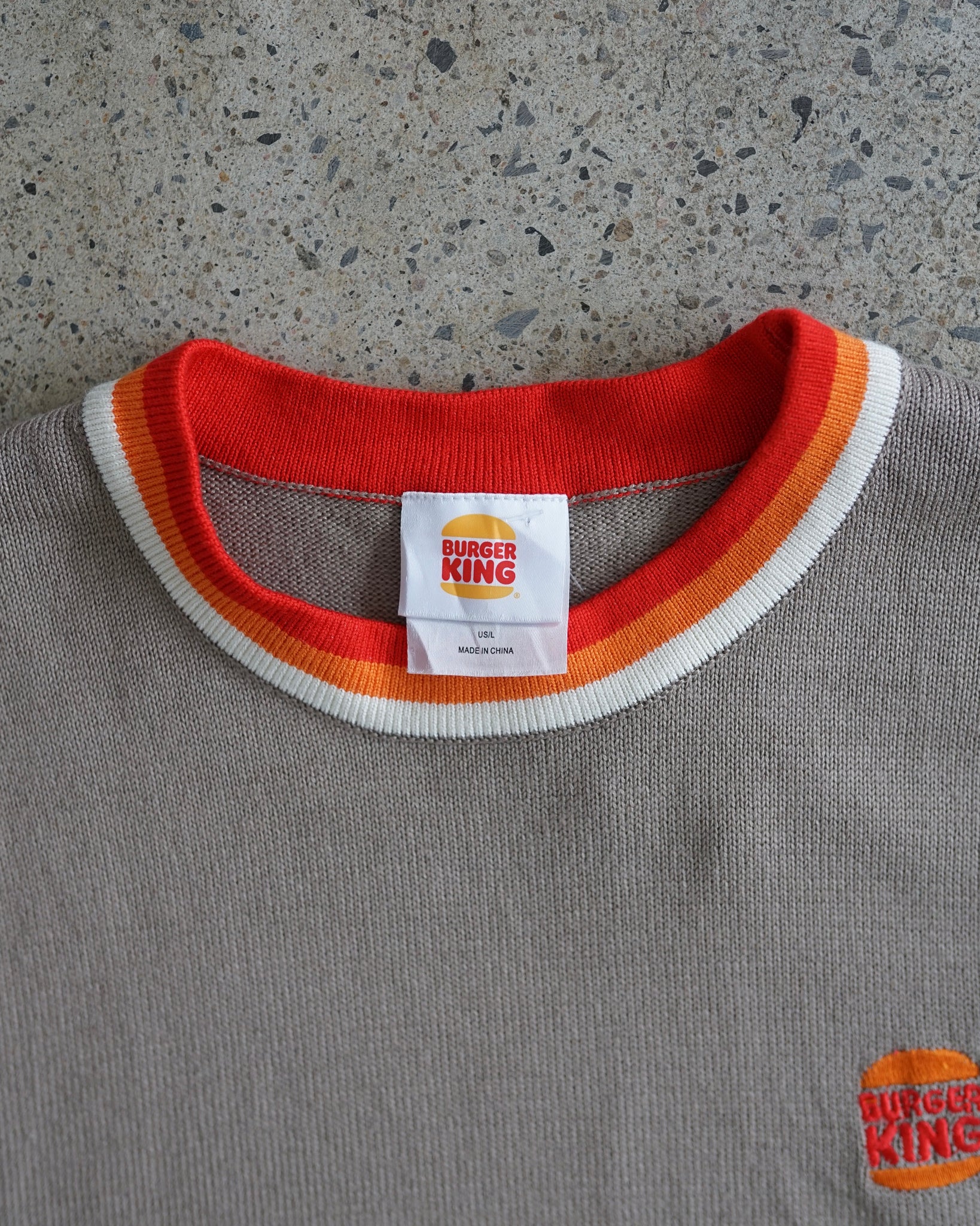 burger king knit sweater