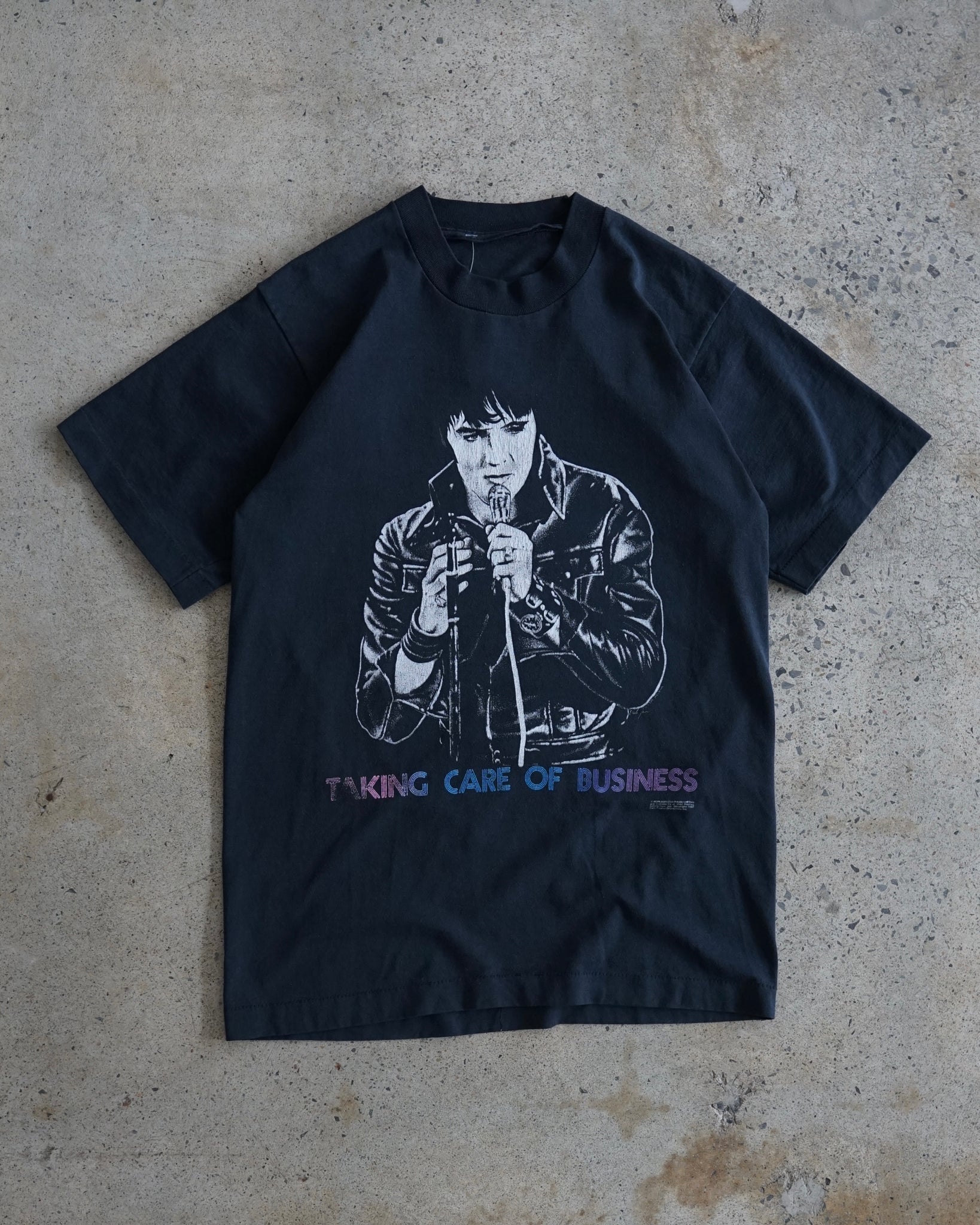 elvis presley taking care of business 1987 t-shirt
