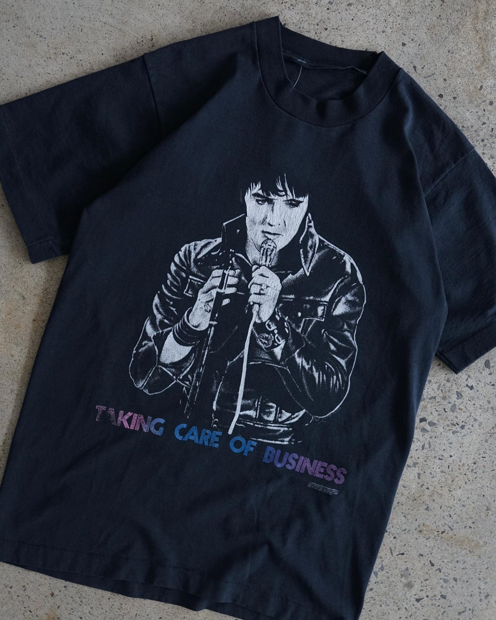 elvis presley taking care of business 1987 t-shirt
