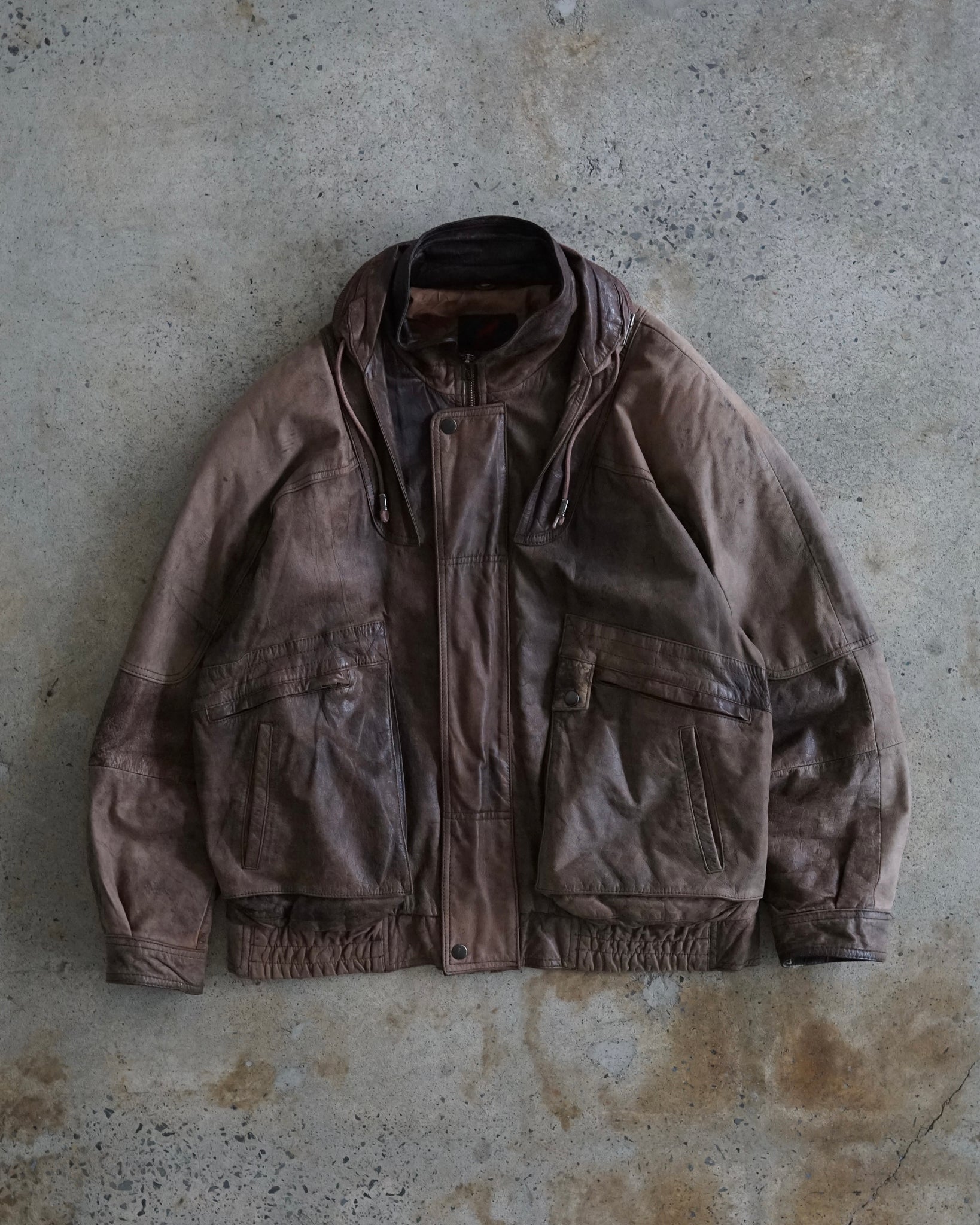 cordovan leather jacket