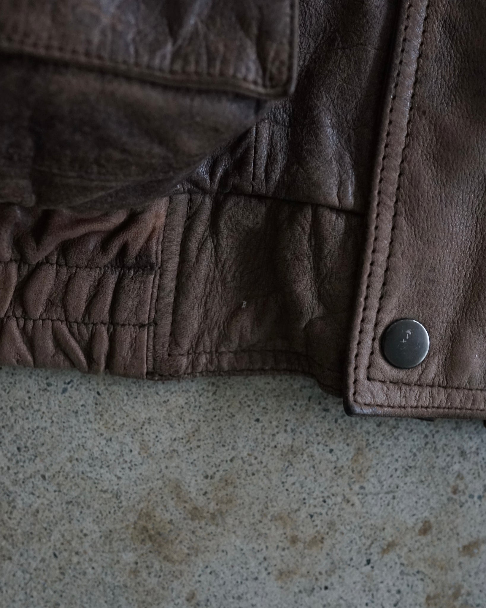 cordovan leather jacket