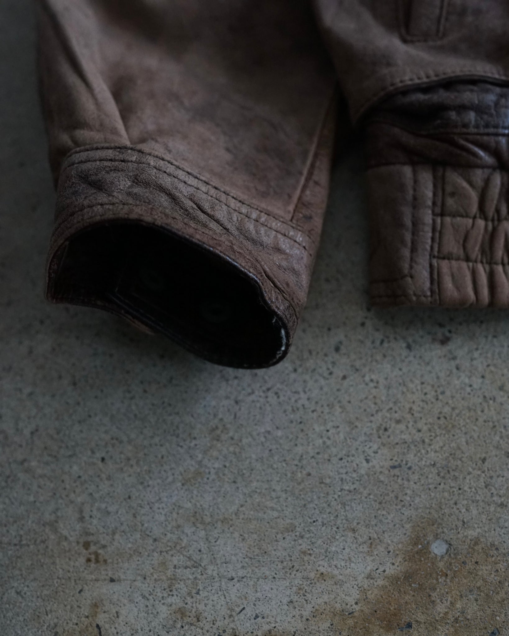 cordovan leather jacket