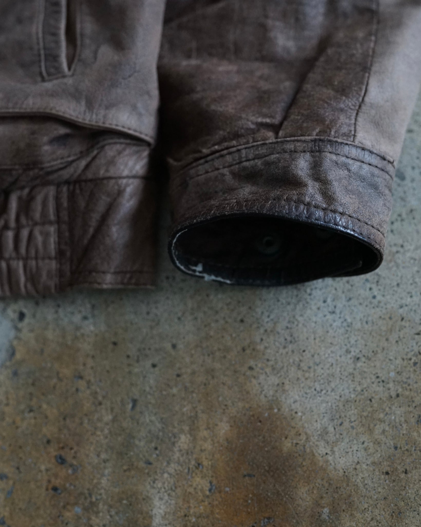 cordovan leather jacket