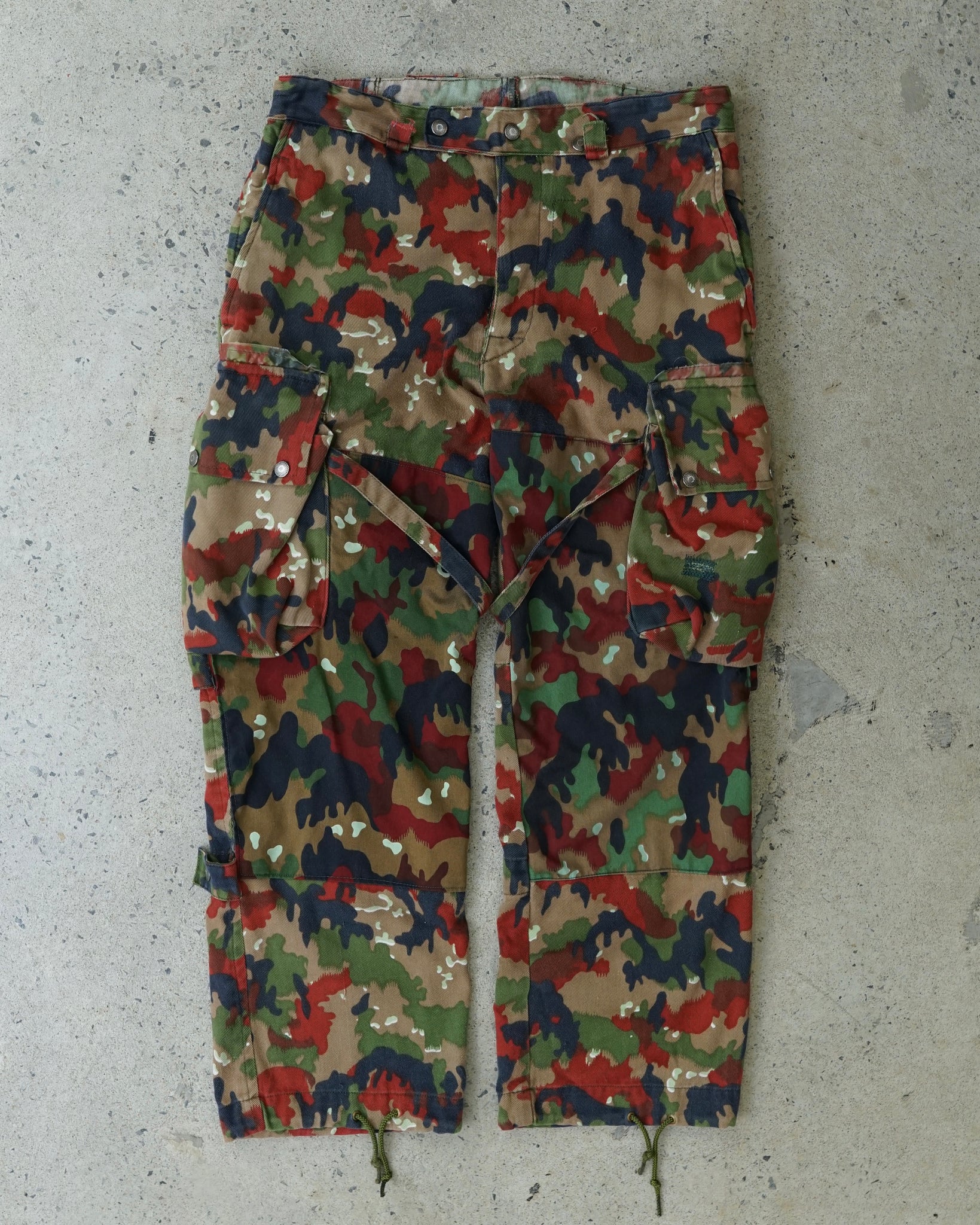swiss camouflage cargo pants