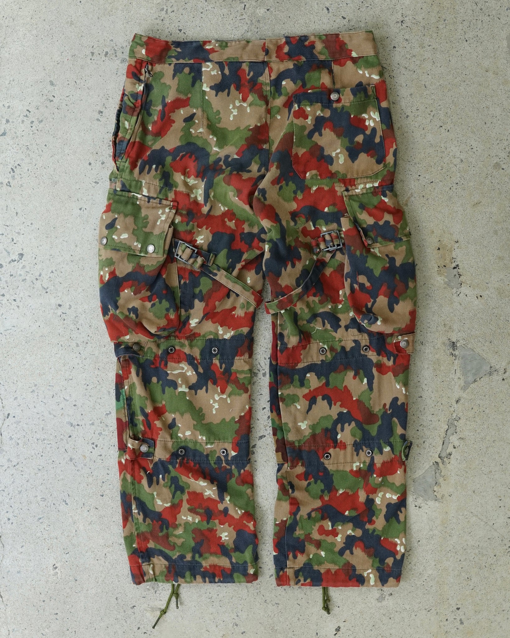 swiss camouflage cargo pants