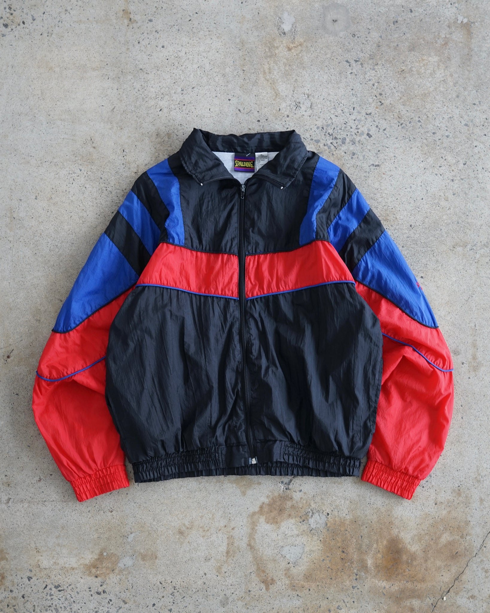 spalding zip-up windbreaker