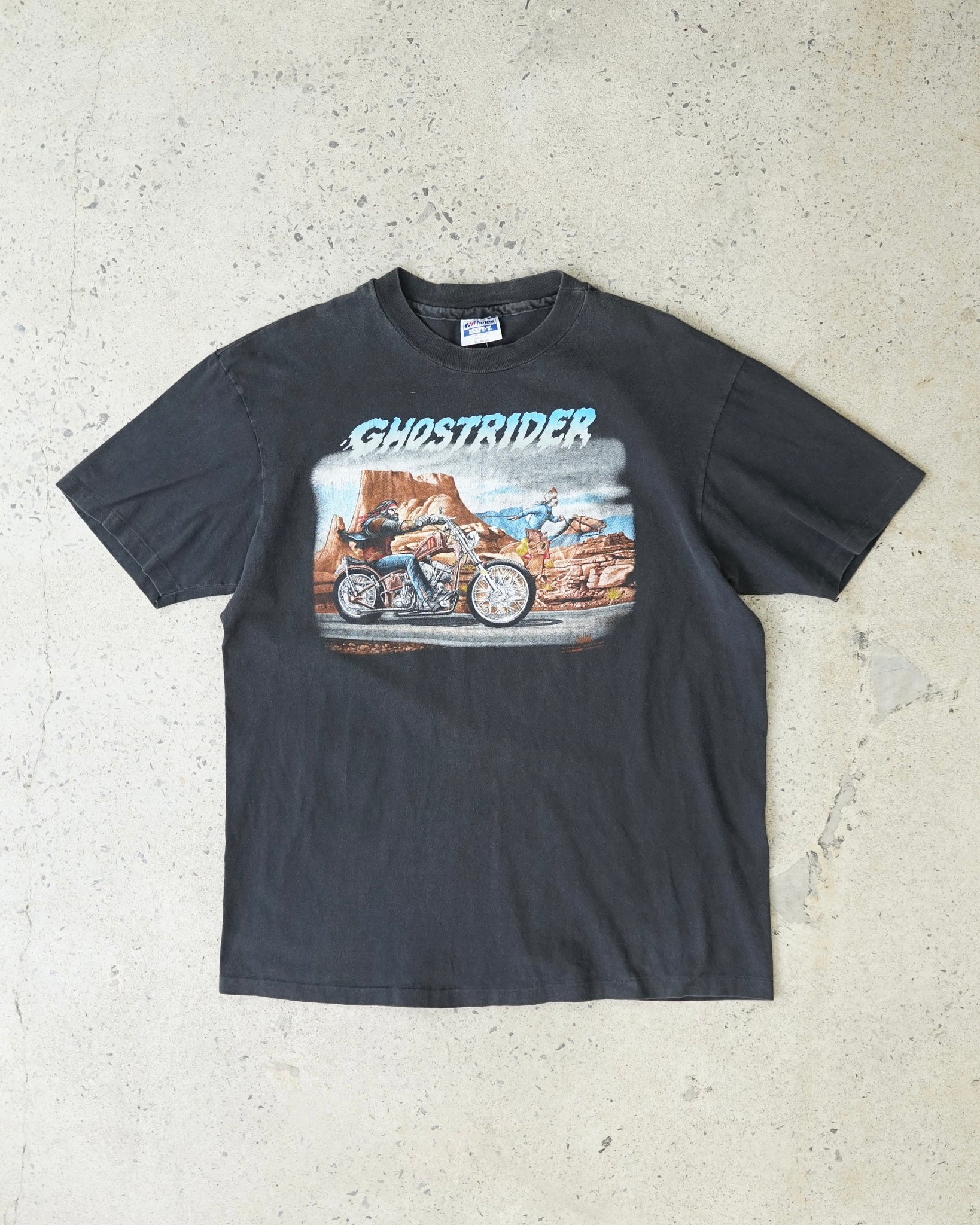 ghostrider easy riders rodeo tour 1990 t-shirt