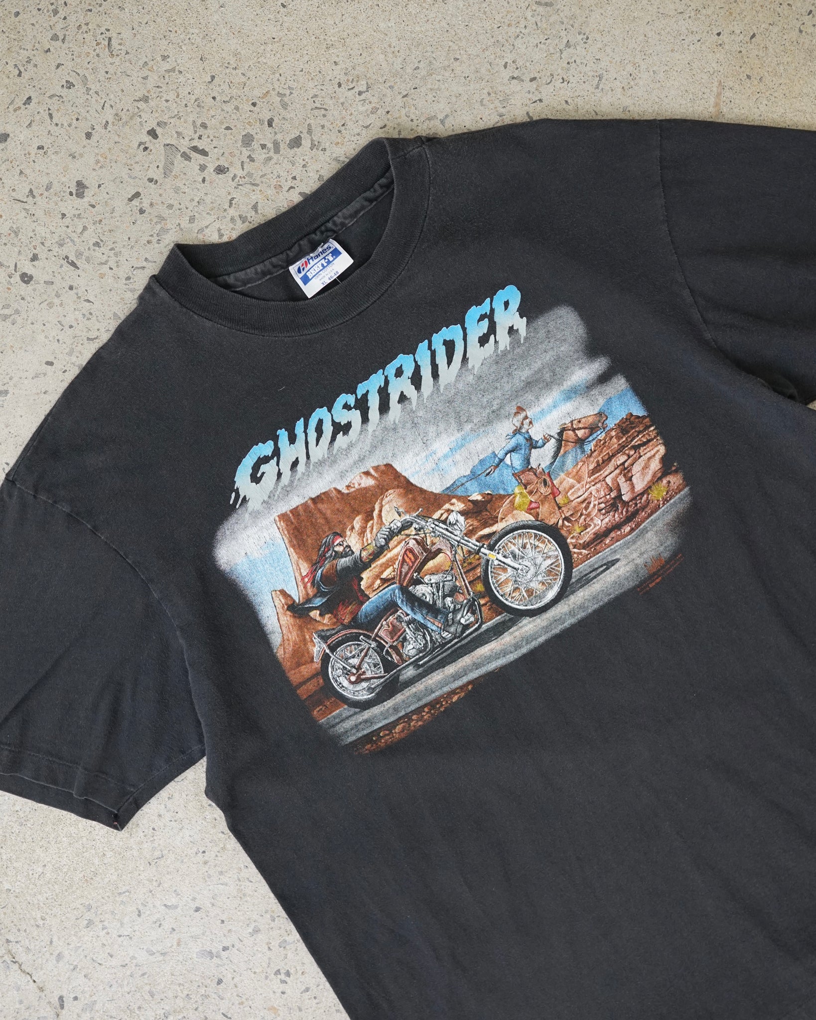 ghostrider easy riders rodeo tour 1990 t-shirt