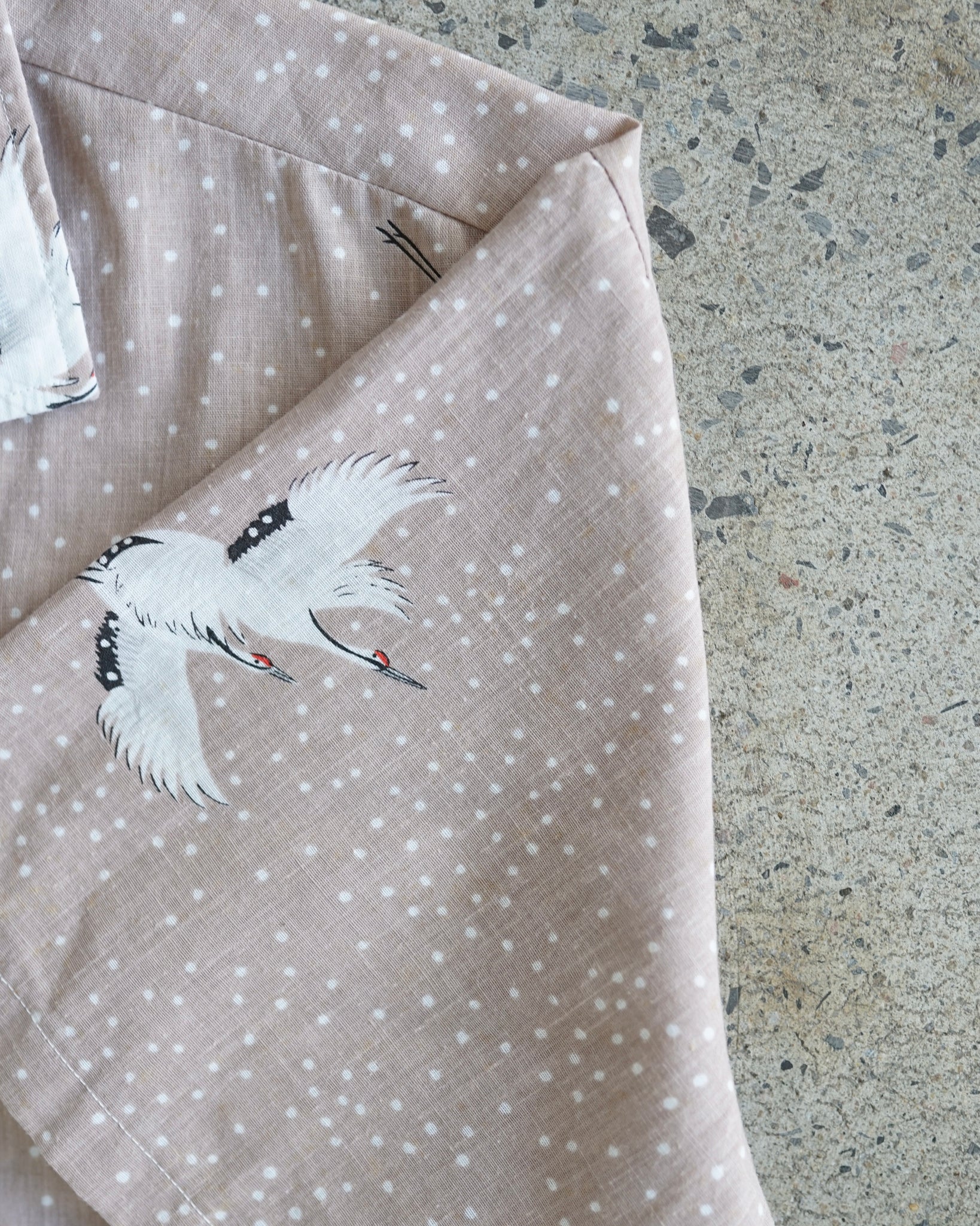 desica heron pattern button-up shirt