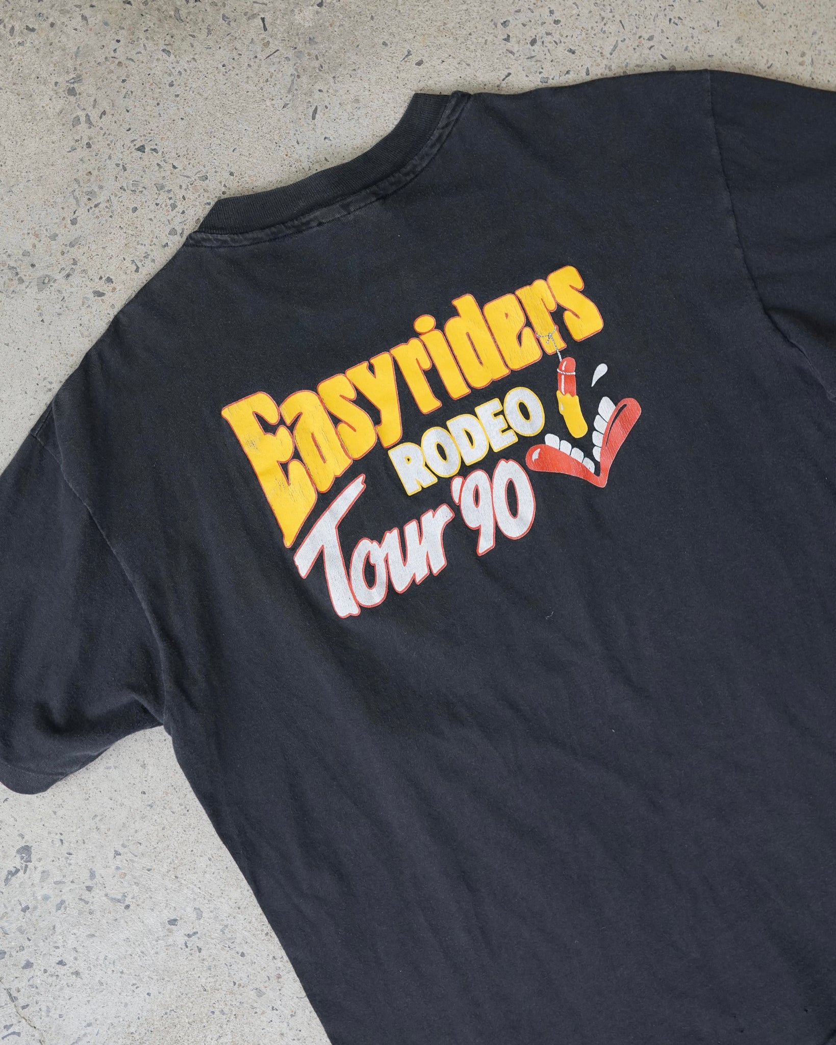 ghostrider easy riders rodeo tour 1990 t-shirt