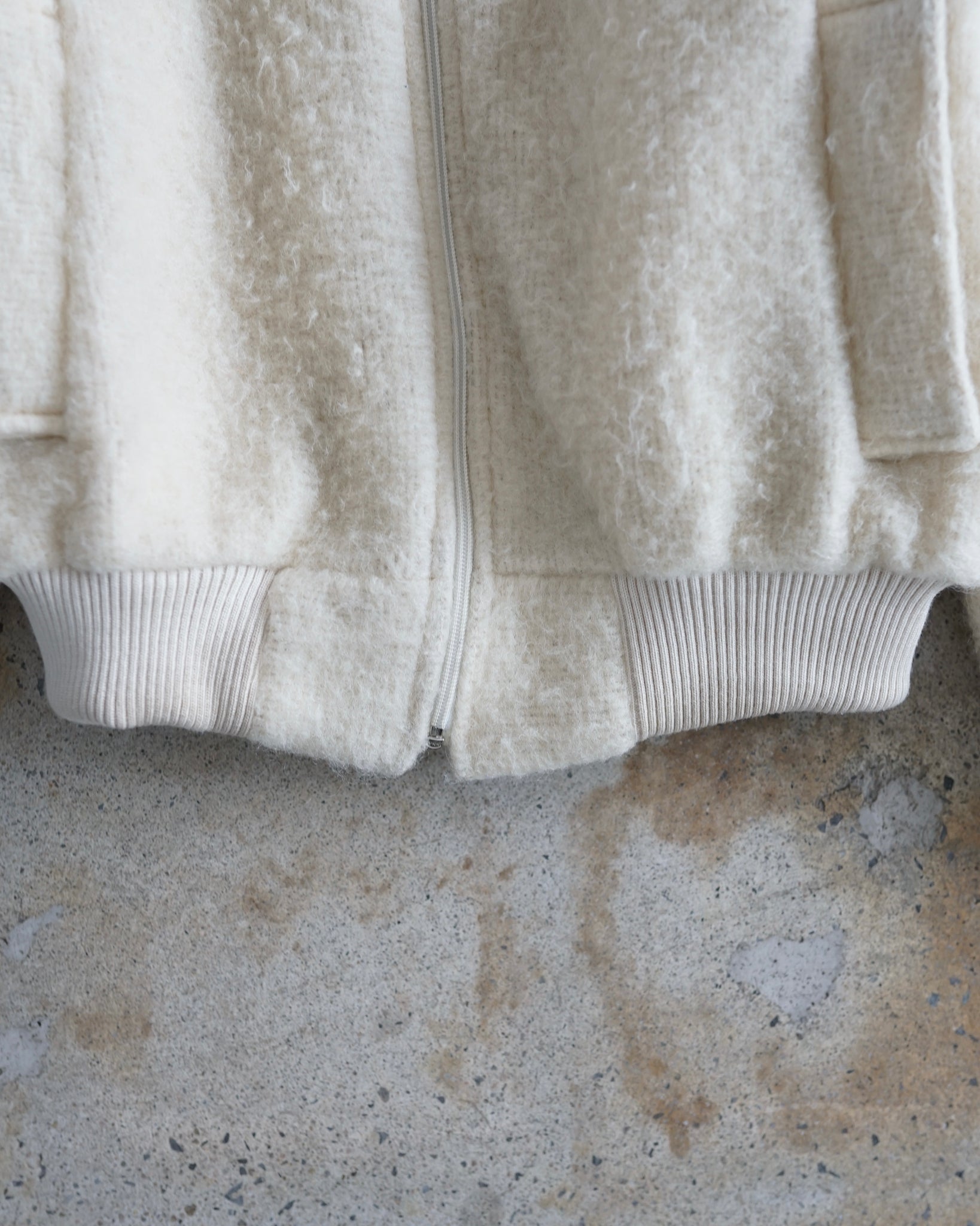 dynomite wool zip-up jacket