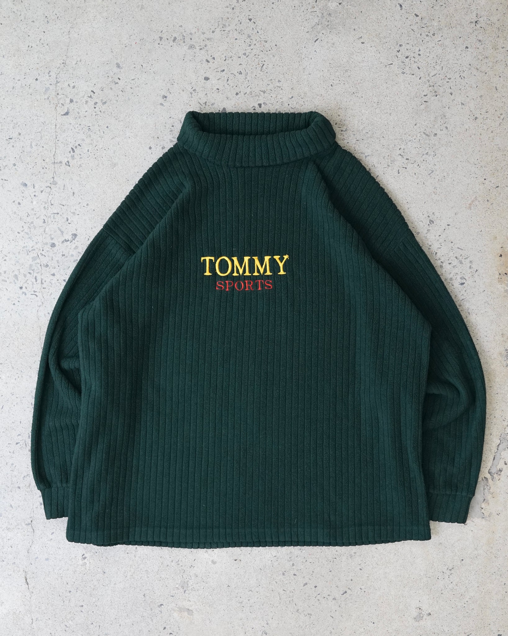 tommy sports mock neck sweater