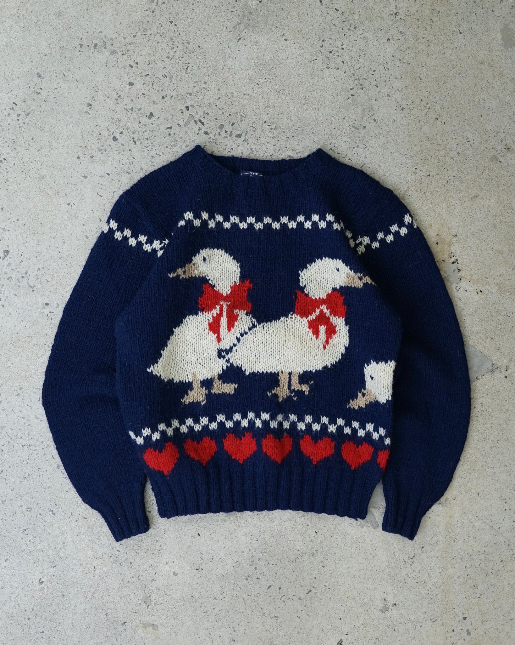 woolrich ducks knit sweater