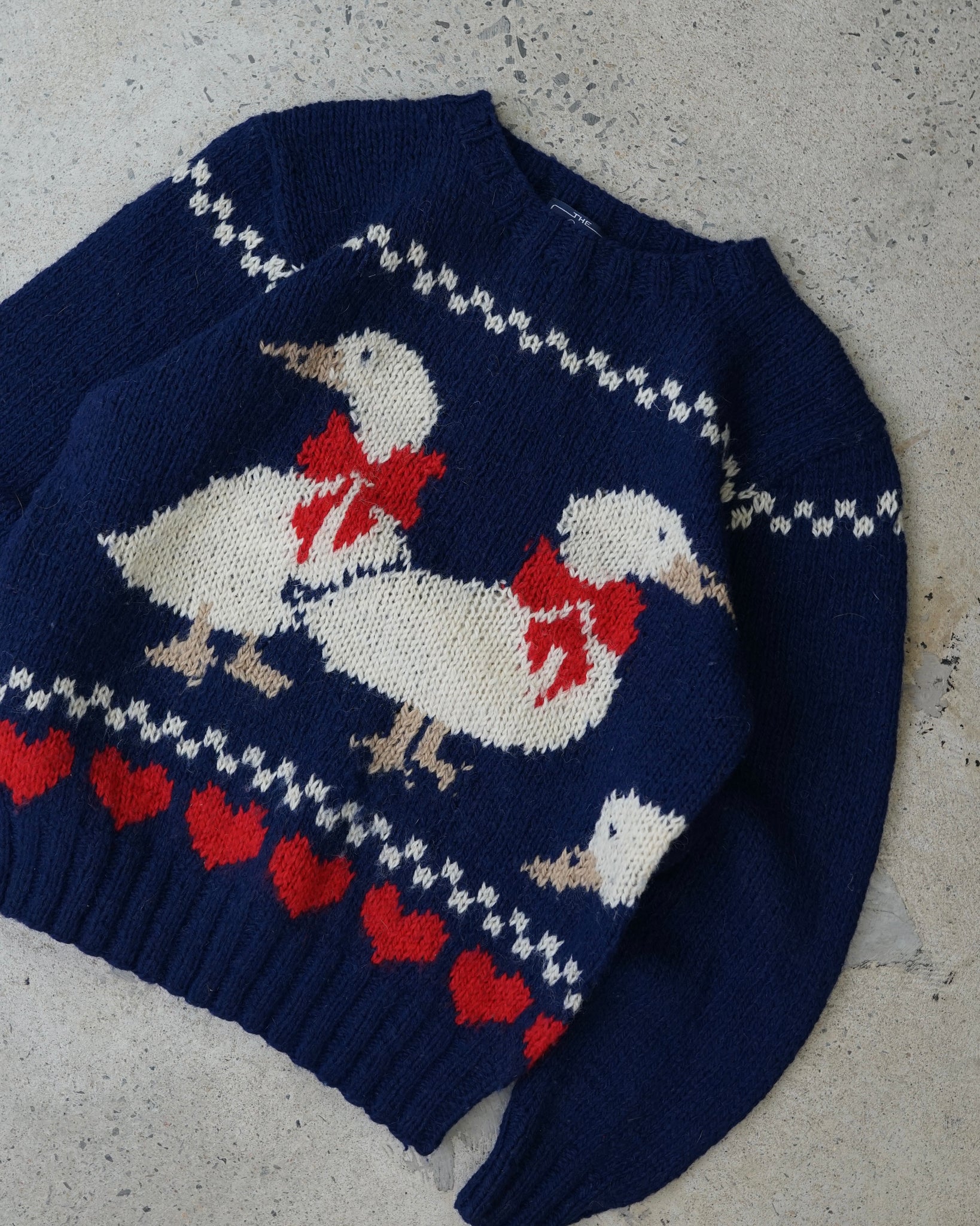 woolrich ducks knit sweater