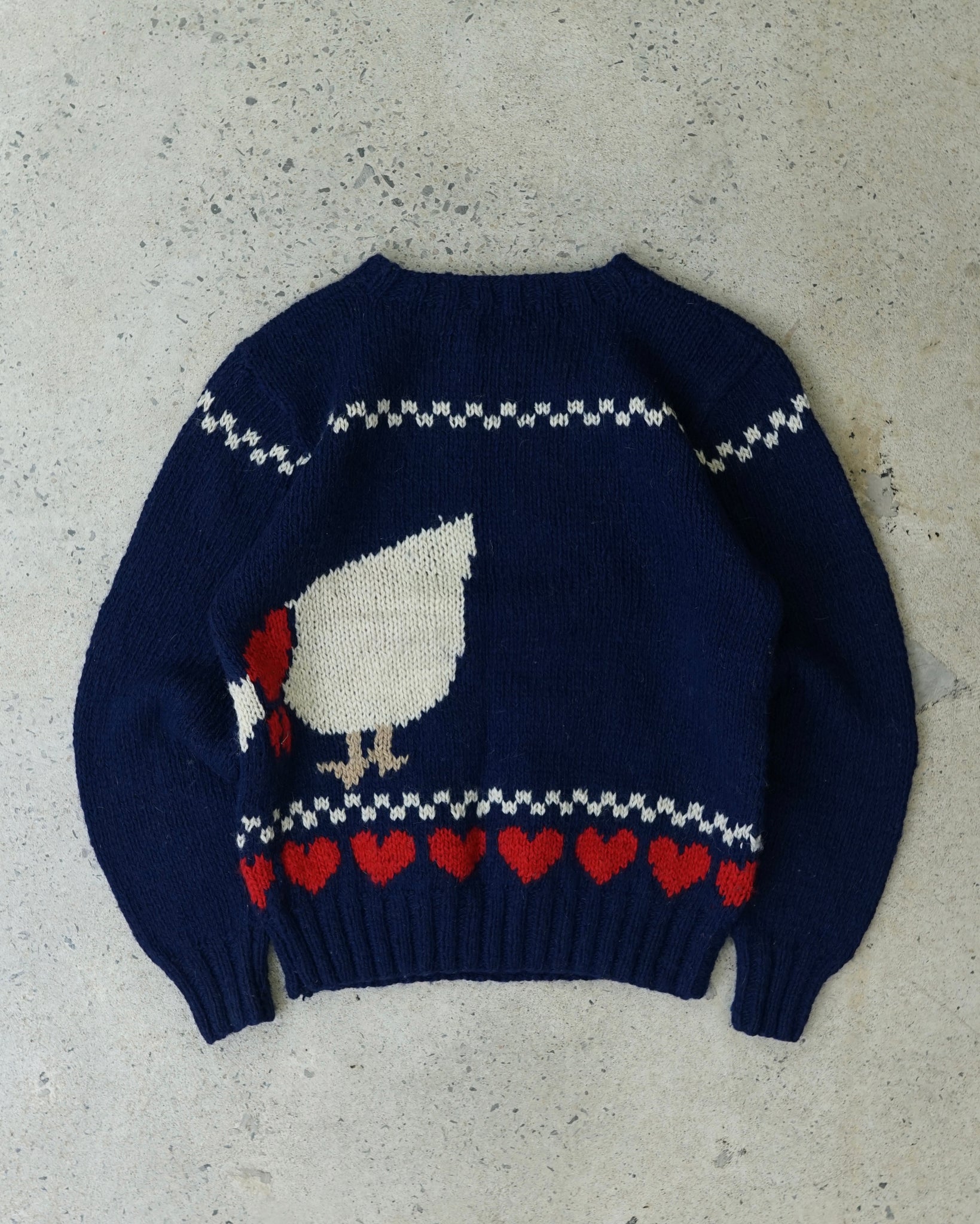 woolrich ducks knit sweater