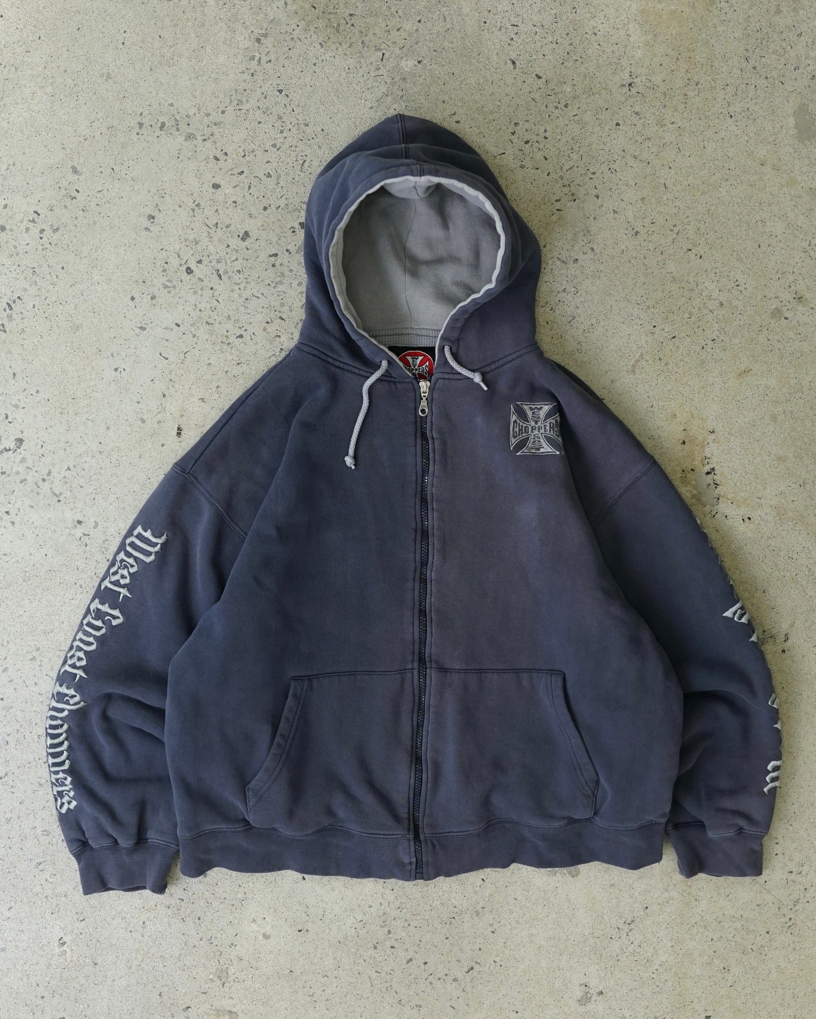 west coast choppers zip-up hoodie