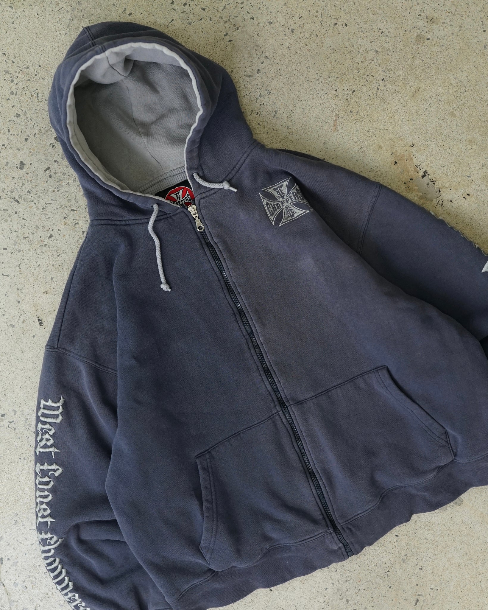 west coast choppers zip-up hoodie