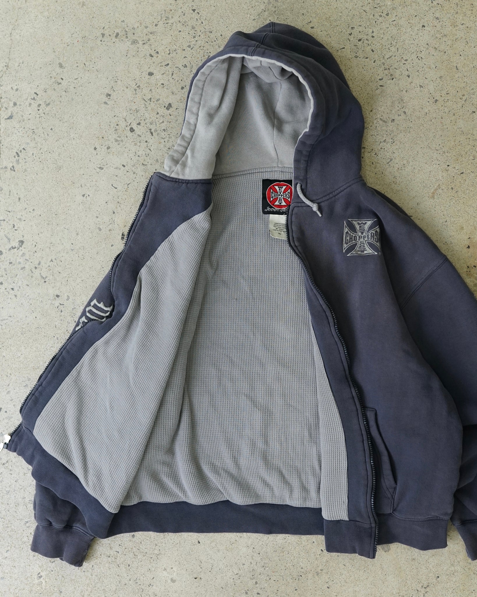 west coast choppers zip-up hoodie