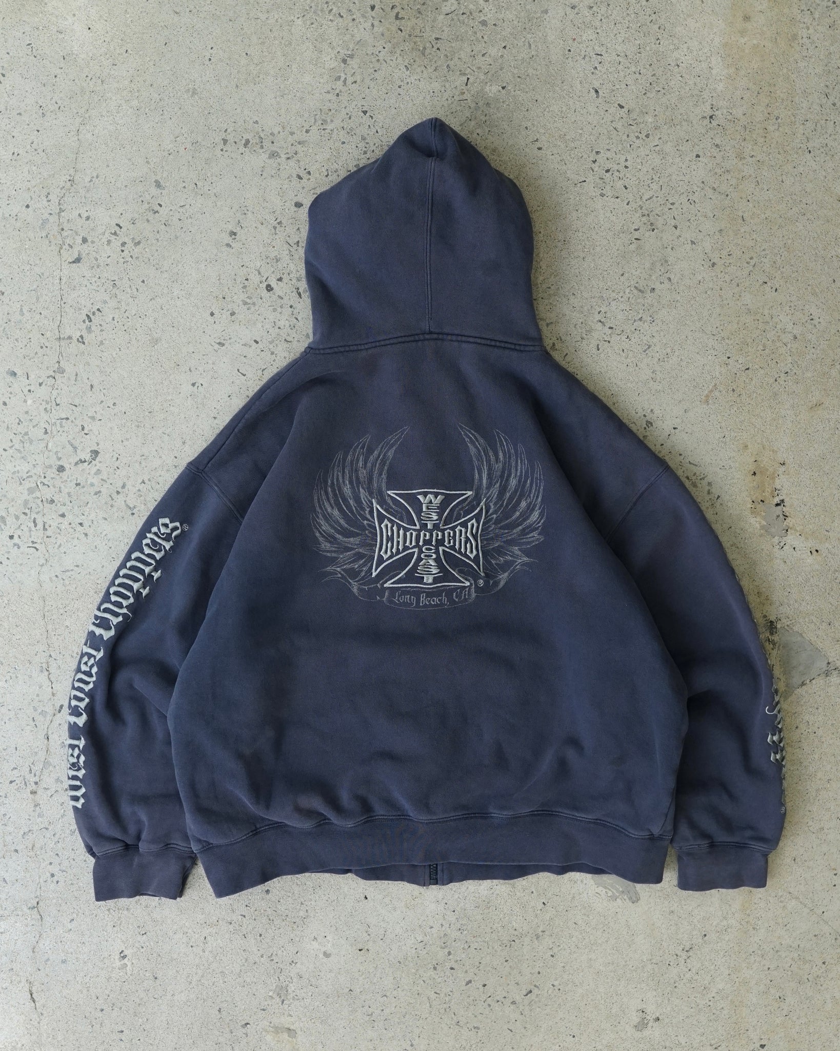 west coast choppers zip-up hoodie