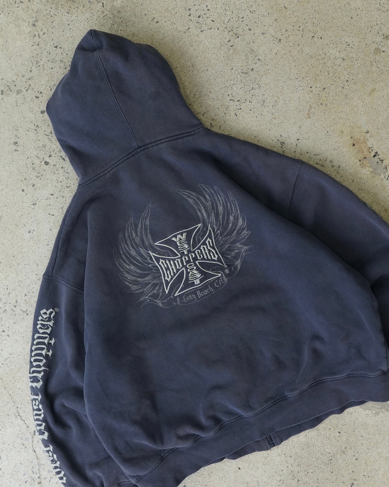 west coast choppers zip-up hoodie