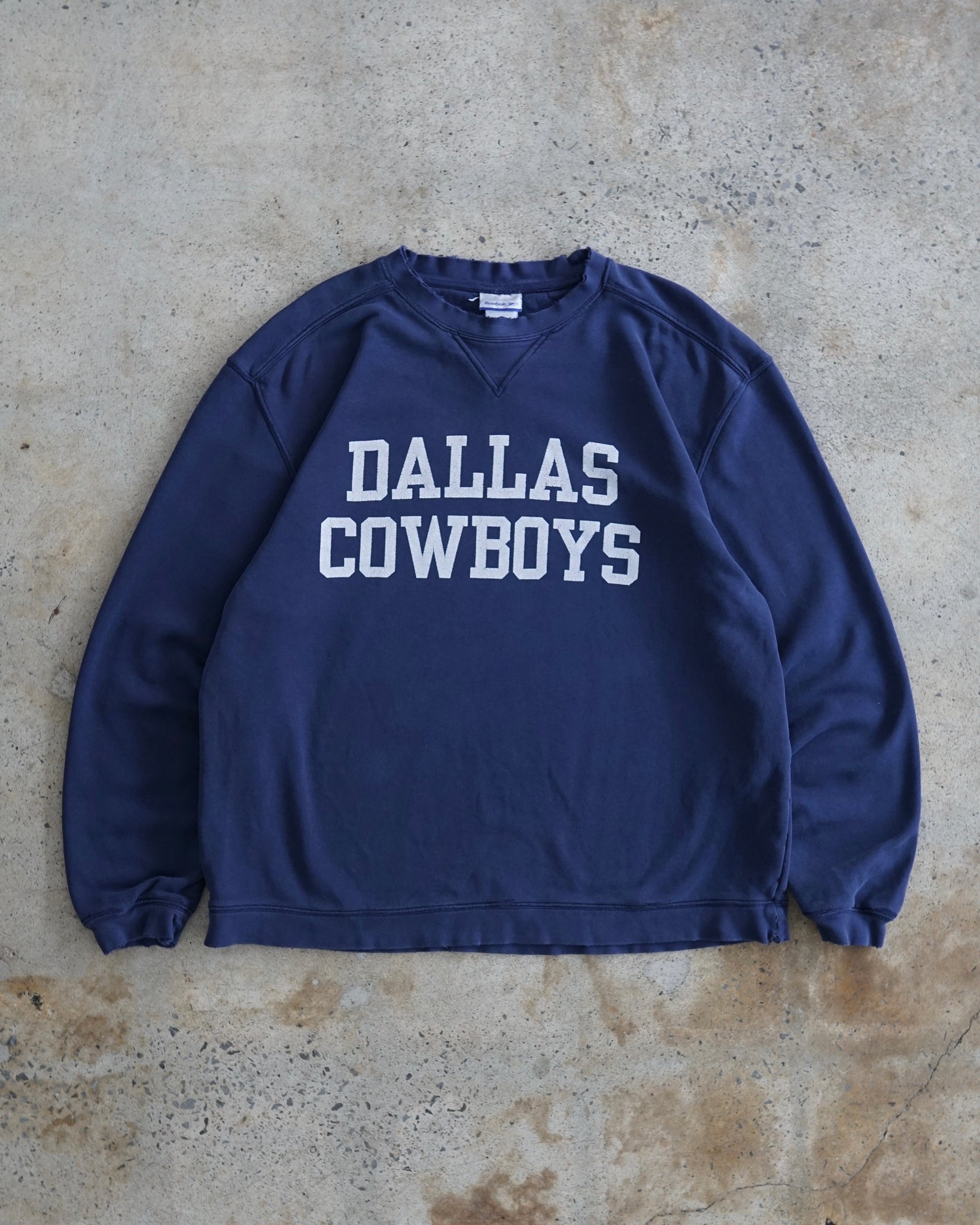 dallas cowboys football reebok crewneck