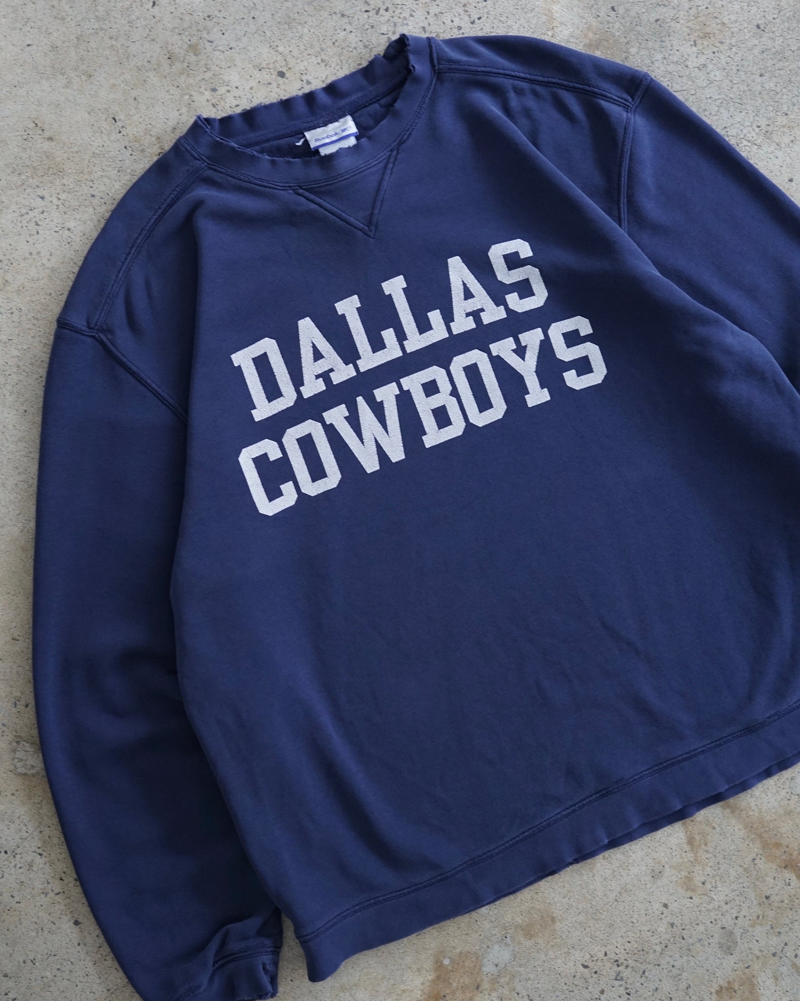 dallas cowboys football reebok crewneck
