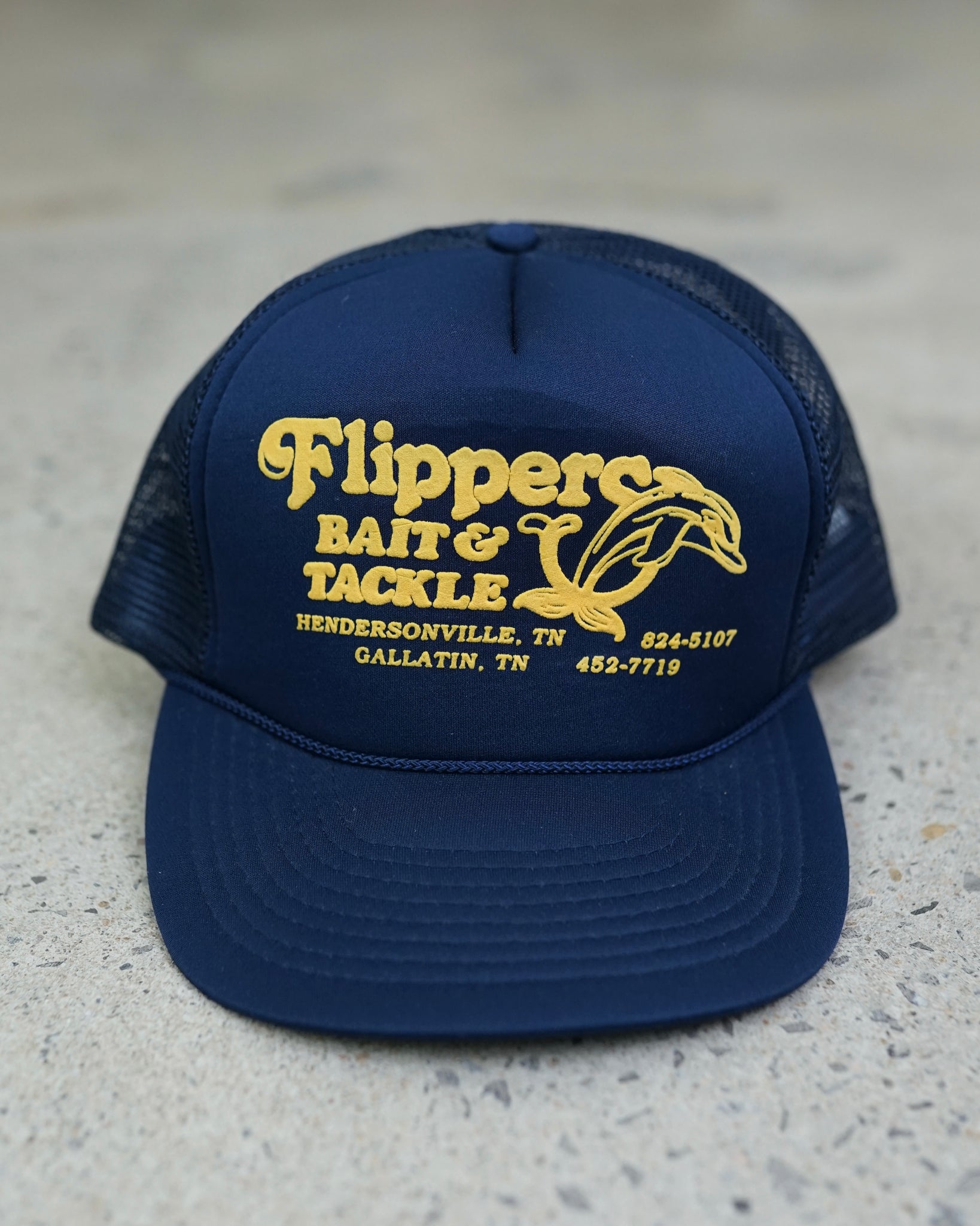 flippers bait and tackle trucker hat