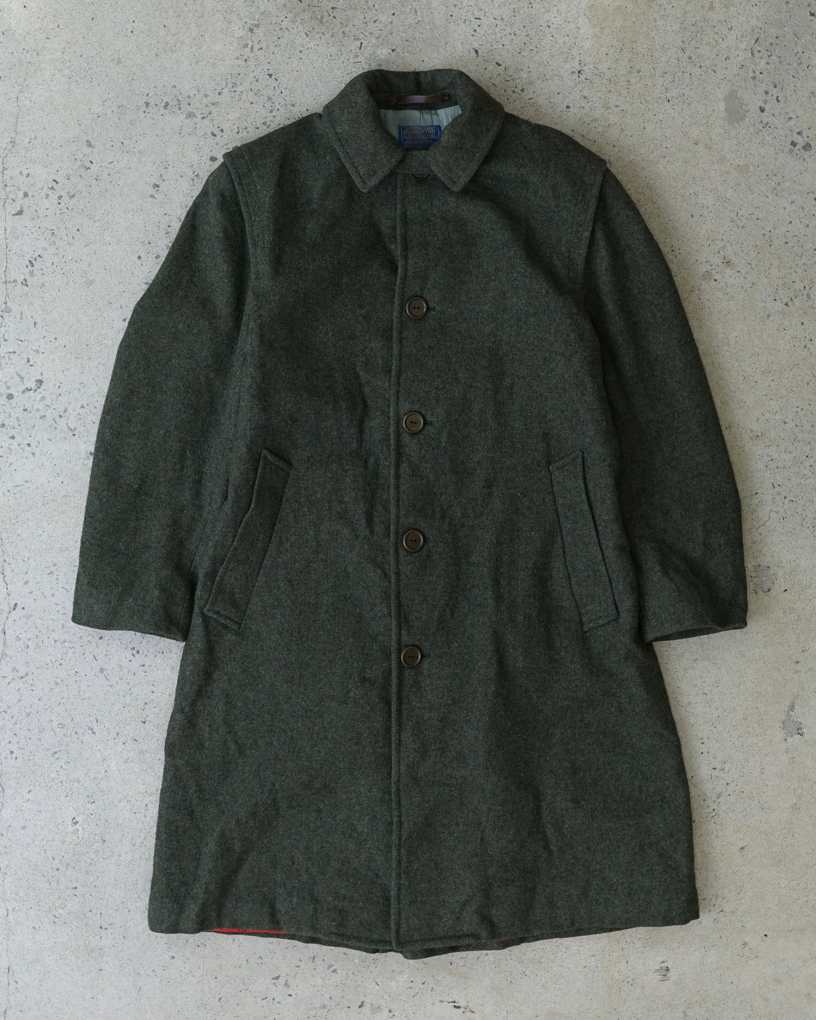 pendleton wool trench coat