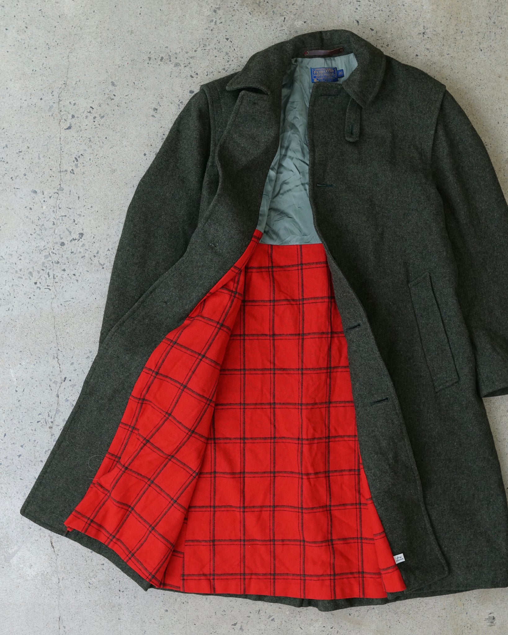 pendleton wool trench coat